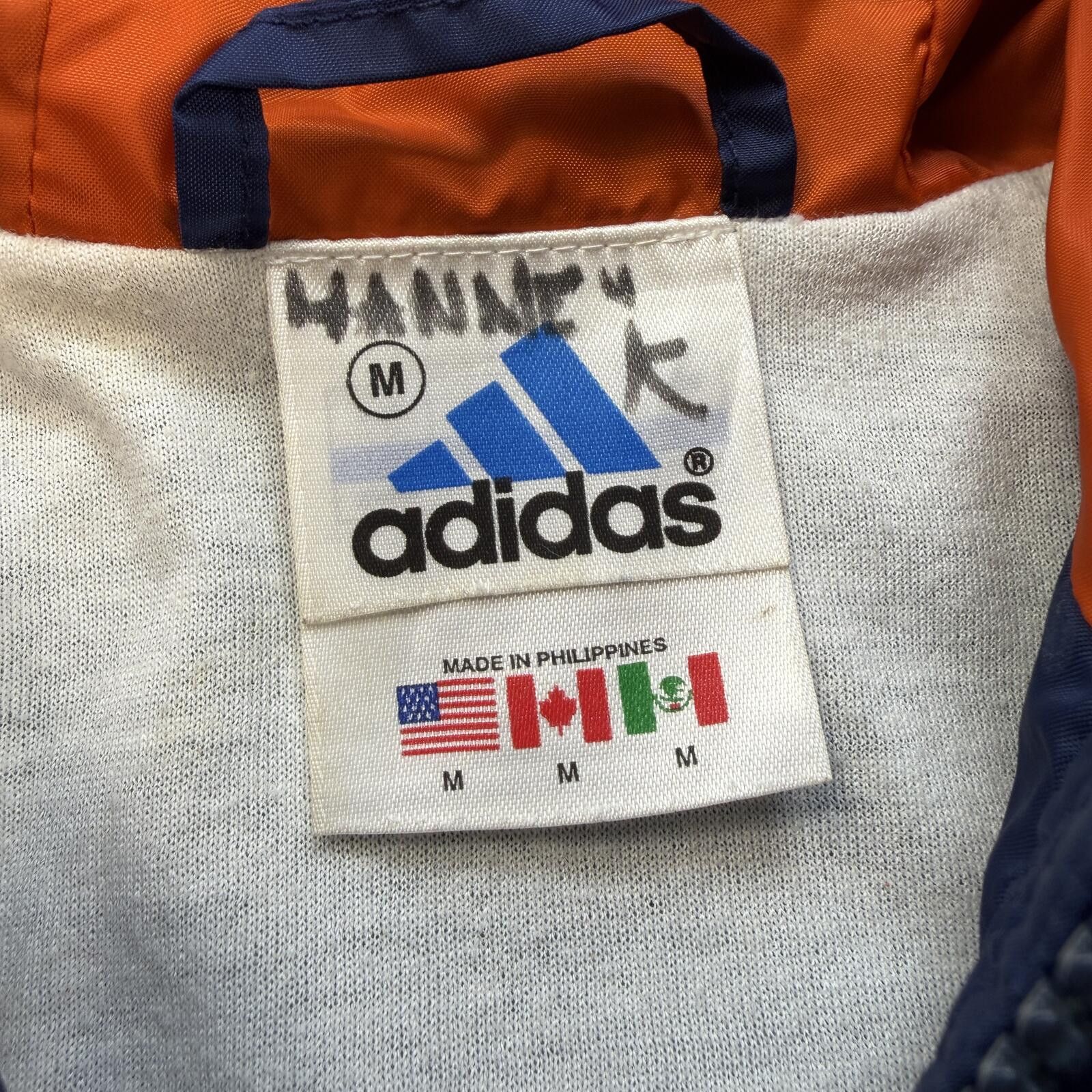 Adidas Vintage Y2K Adidas Hooded Windbreaker Jacket Youth M Navy Size US M / EU 48-50 / 2 - 4 Thumbnail