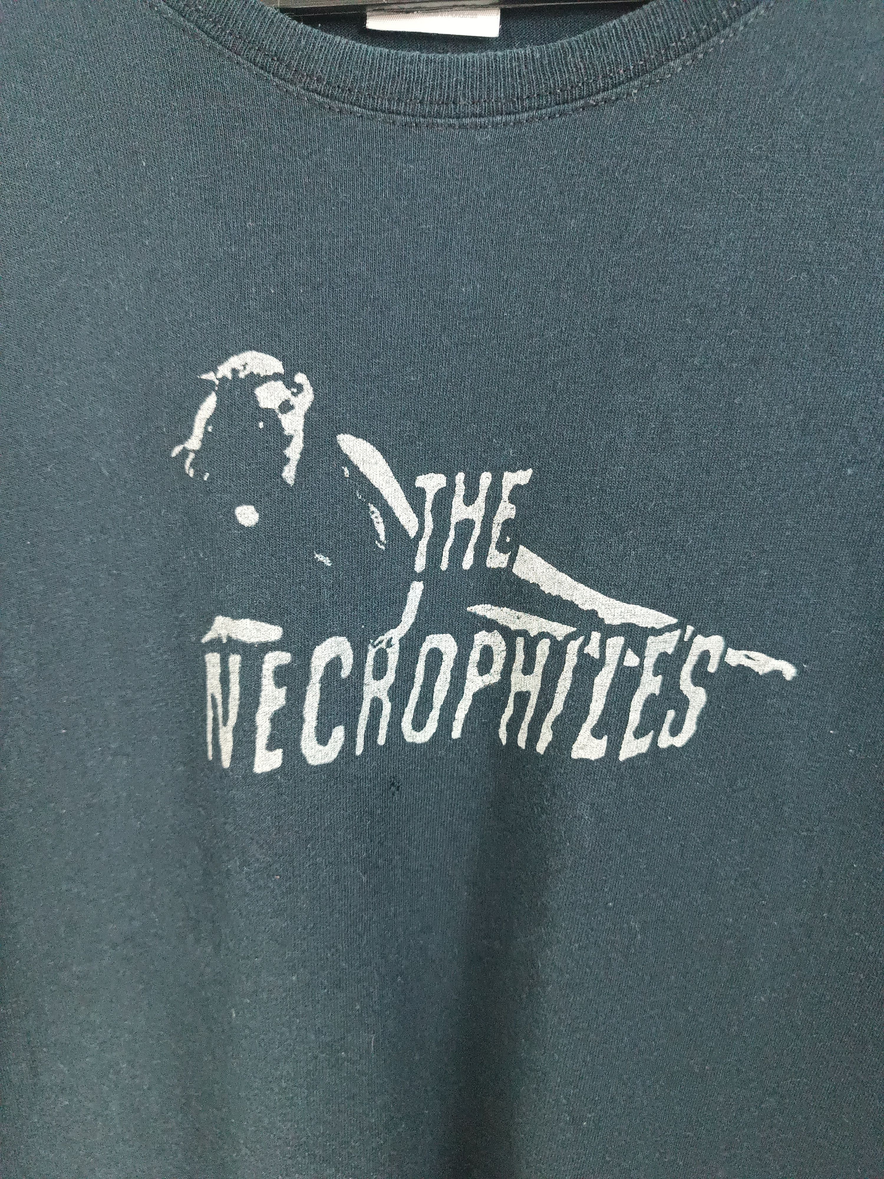 Band Tees VINTAGE Y2K THE NECROPHILES TEE metal gore horror dark Size US M / EU 48-50 / 2 - 10 Thumbnail