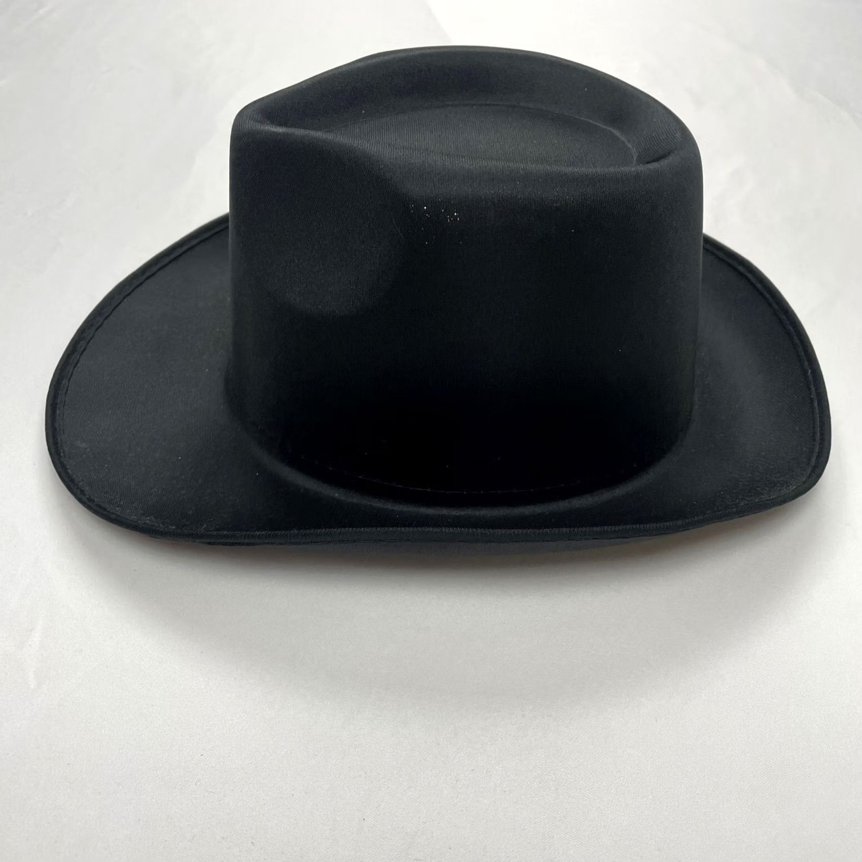 Vintage Squirrel Products Gangster Costume Hat Black Polyester Bowler/Derby Adult Unisex 14 and Up Size ONE SIZE - 3 Thumbnail