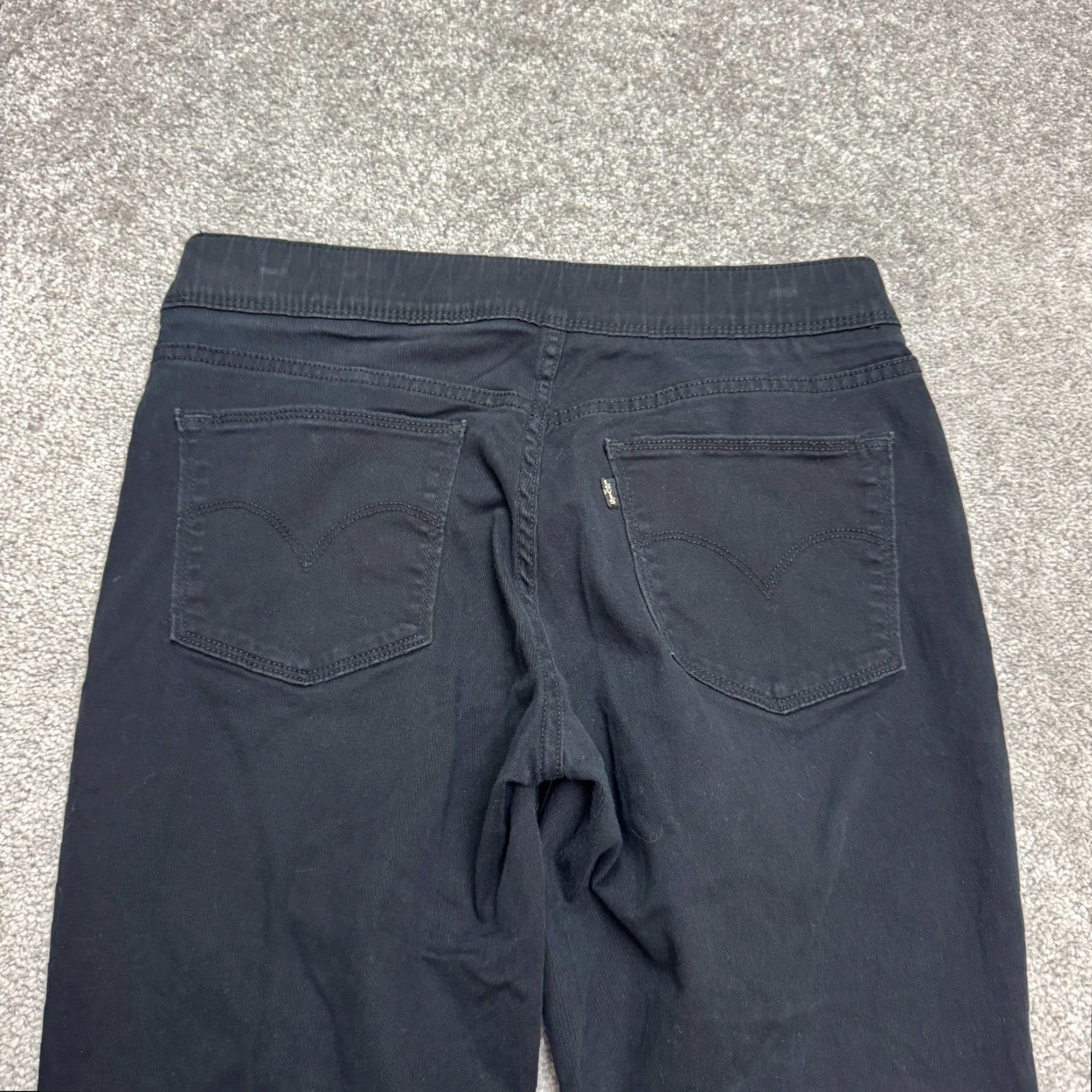 Levi's Levi's Pull On Skinny Denim Jeans Jeggings Women 8 Black 5-Pocket Stretch Casual Size 30" / US 8 / IT 44 - 3 Thumbnail
