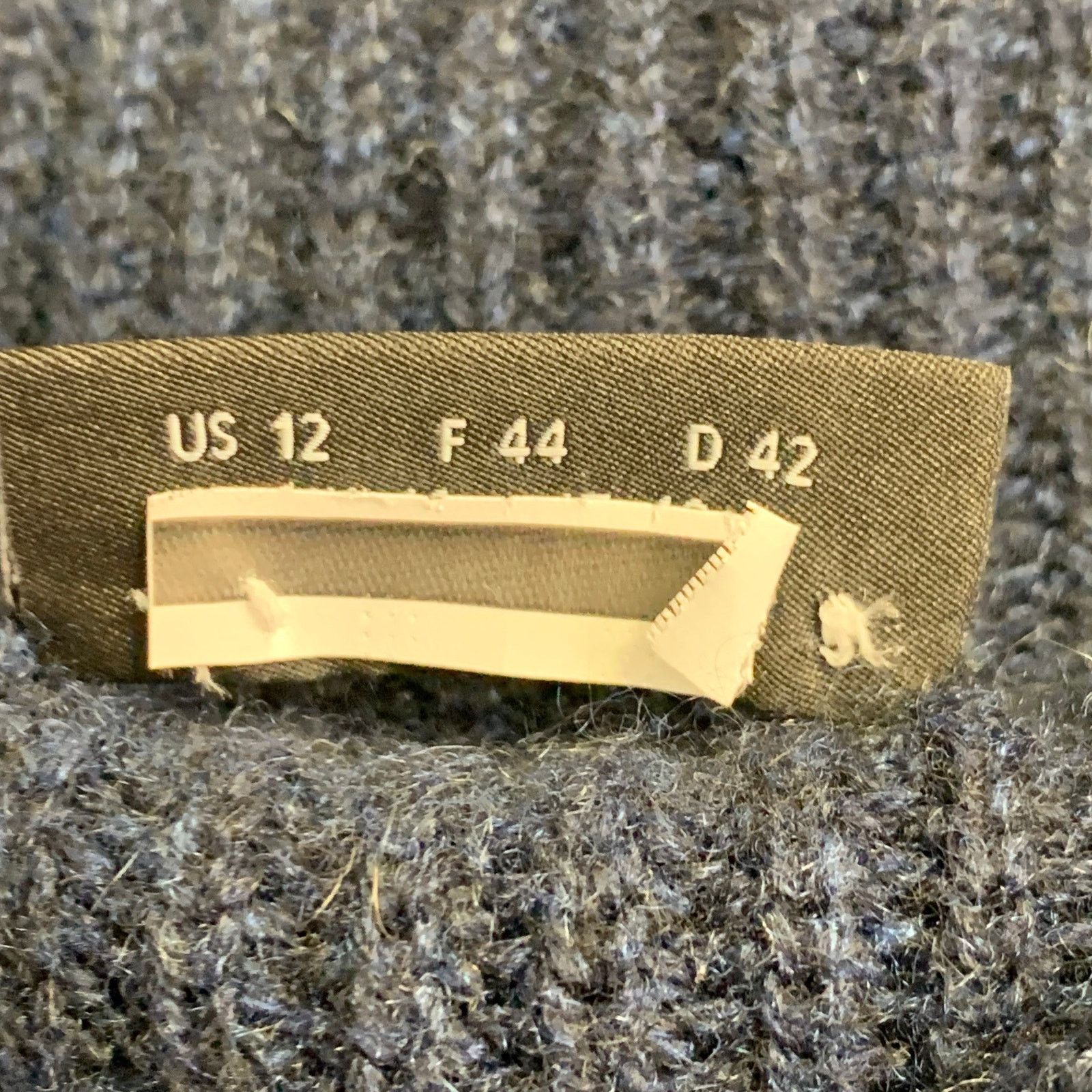 Akris AKRIS Size 12 Navy Cashmere Rib Knit Mock Neck Sweater Size XL / US 12-14 / IT 48-50 - 5 Thumbnail