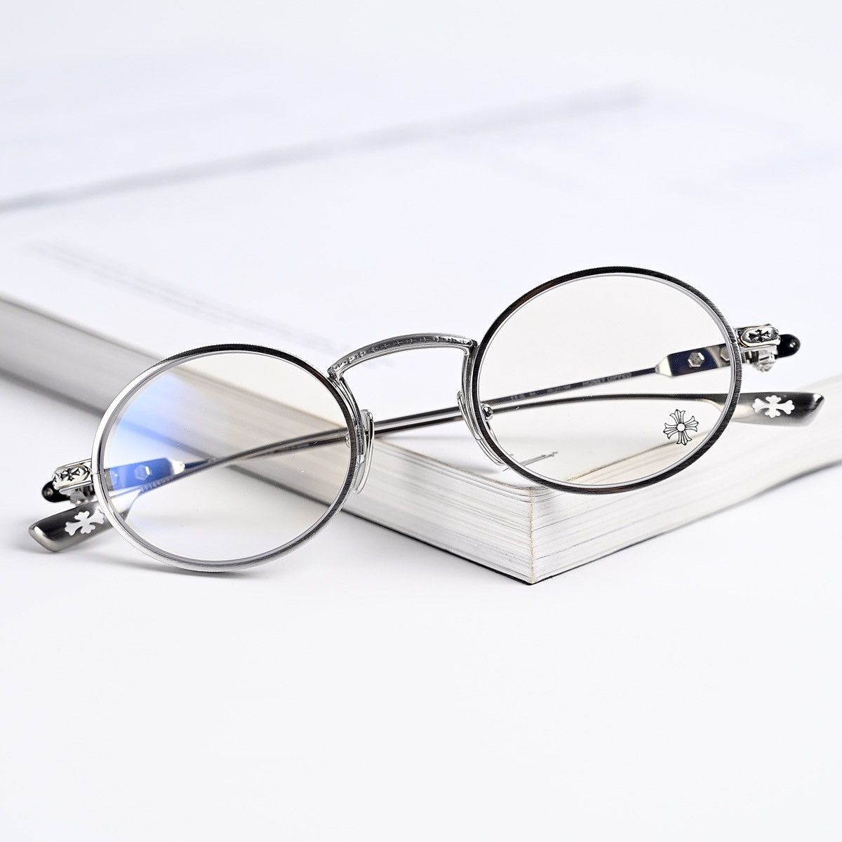 Chrome Hearts CHROME HEARTS HONEY DIPPED BRUSHED ALLOY GLASSES Size ONE SIZE - 16 Thumbnail