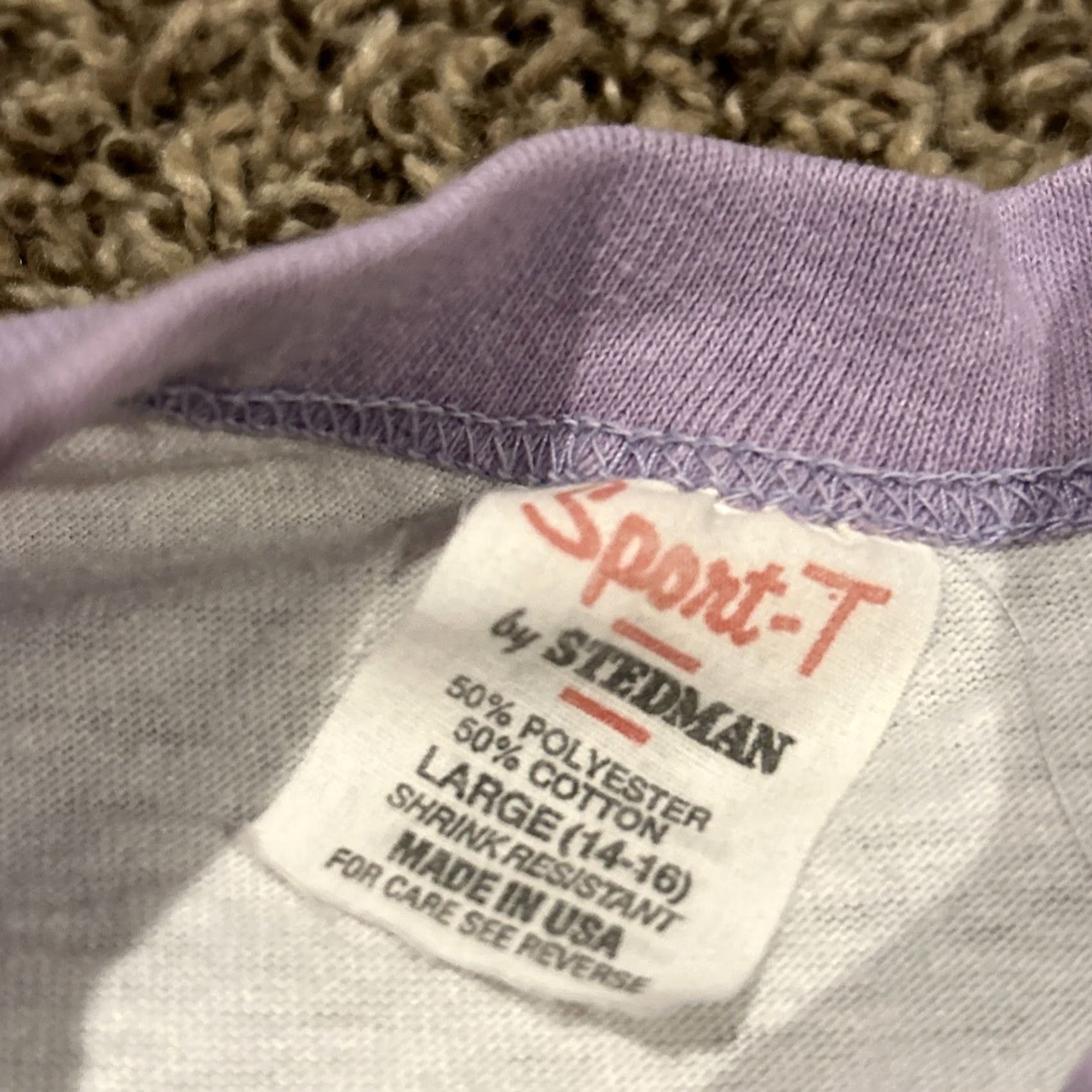 Vintage VTG Stedman 3/4 Sleeve Shirt Girls L White 1990s Totally Awesome Gymnast B10 Size US L / EU 52-54 / 3 - 3 Thumbnail
