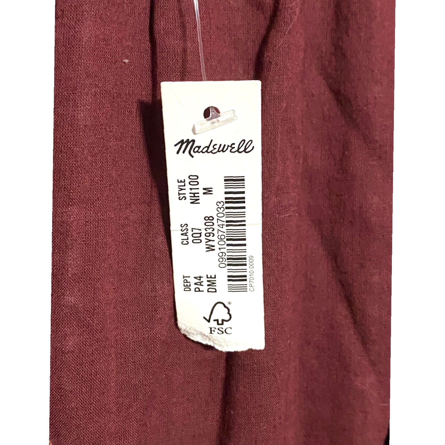 Madewell Madewell Seersucker Mini Dress Womens M Wrap Dress Lined V-Neck Long Sleeve Tie Waist Casual Cottagecore Flowy NWT Red Cotton Seersucker Plaid Size M / US 6-8 / IT 42-44 - 6 Thumbnail