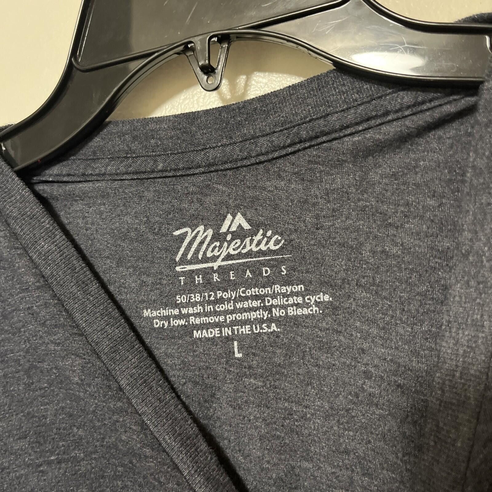 Other Atlanta Braves T-Shirt Men Large Gray 2021 World Series Size ONE SIZE - 2 Thumbnail