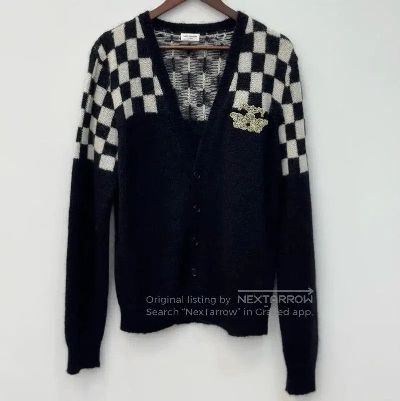 Other YSL Colorblock Mohair Long Sleeve Cardigan . Size M / US 6-8 / IT 42-44 - 1 Thumbnail