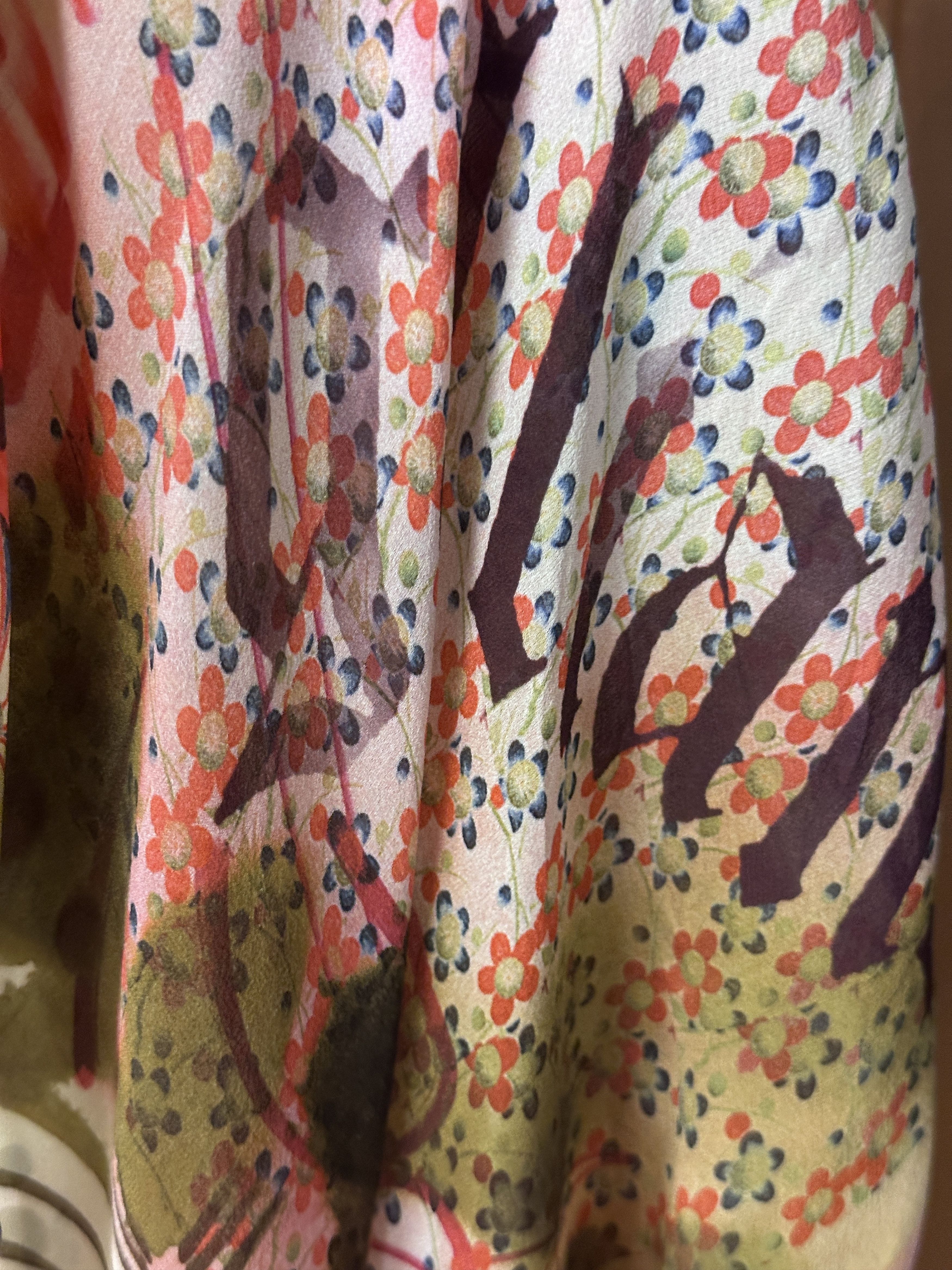 John Galliano Galliano Women's Sheer Floral/butterfly abstract blouse Size XXS / US 00 / IT 34 - 4 Thumbnail