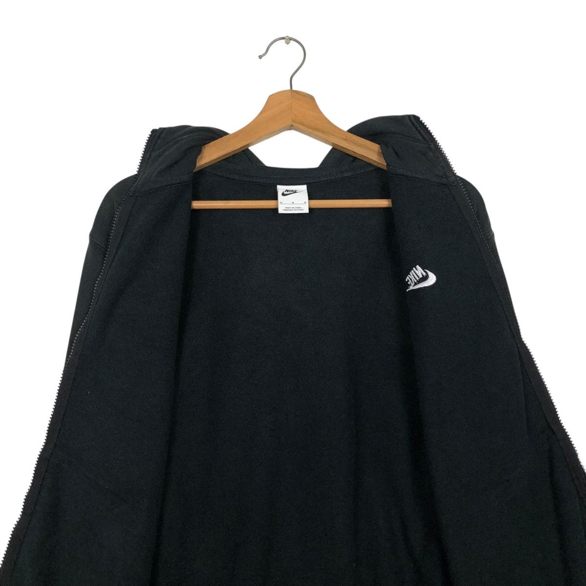 Nike 🔥RICH BLACK ZIPPER HOODIE NIKE SMALL PONY Size US M / EU 48-50 / 2 - 17 Thumbnail