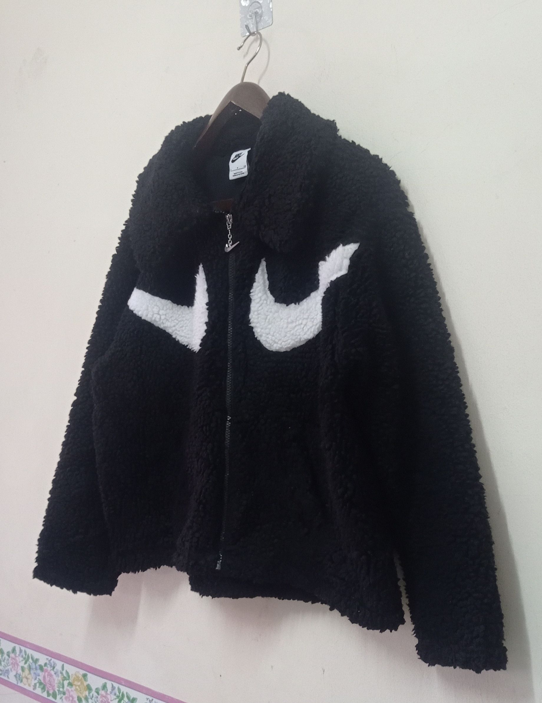 Nike Vintage Nike Double Swoosh Fleece Jacket Size S / US 4 / IT 40 - 3 Thumbnail