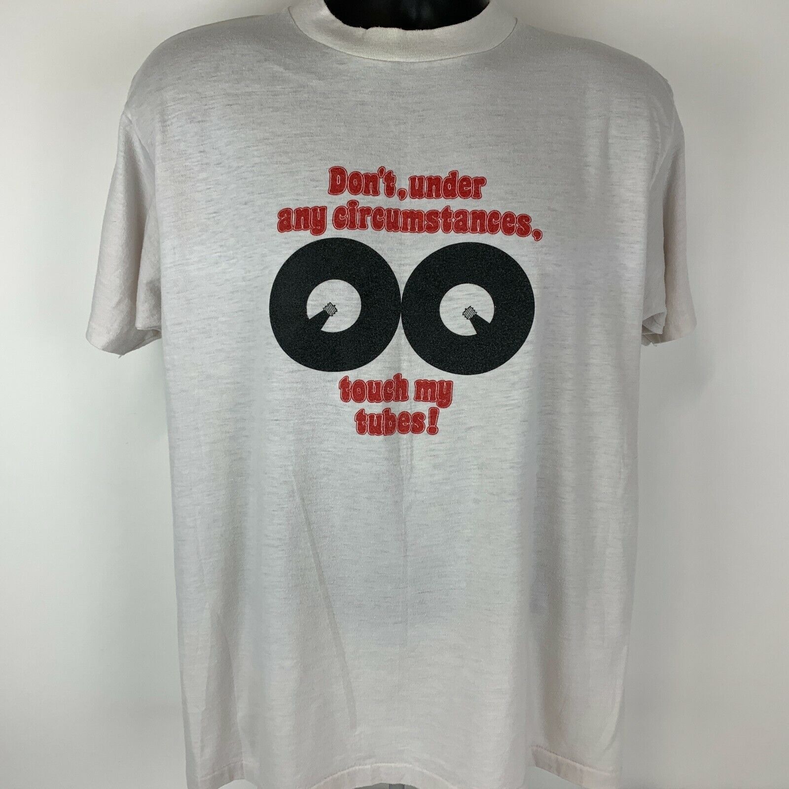 Hanes Vintage 80s Don't Touch My Tubes Comal River T Shirt L Large Size US L / EU 52-54 / 3 - 2 Thumbnail
