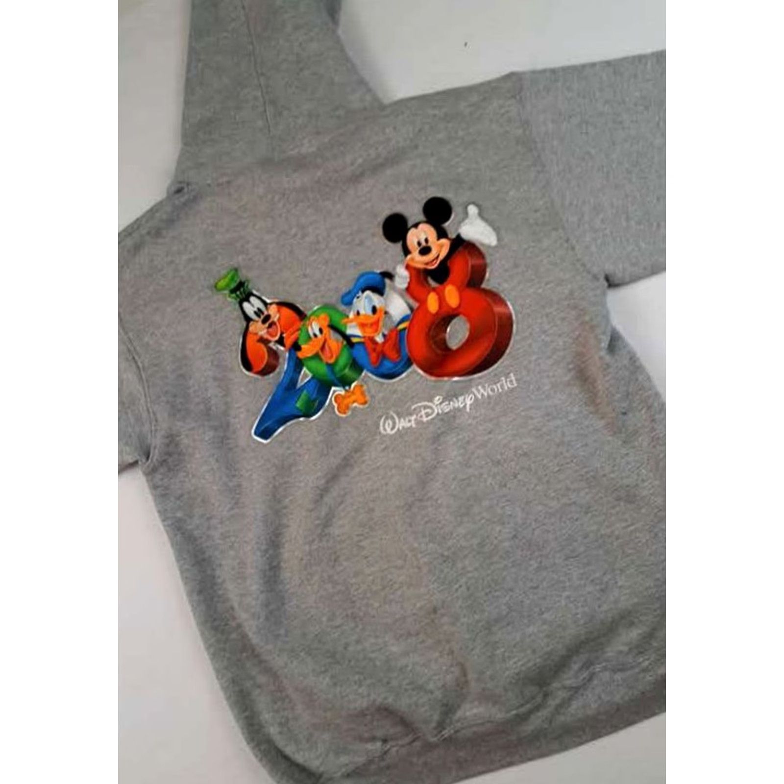 Disney VINTAGE Disney Store Hoodie Mens Medium Gray Full Button Pullover 2008 A Million Years Sweatshirt Jacket Size US M / EU 48-50 / 2 - 8 Thumbnail