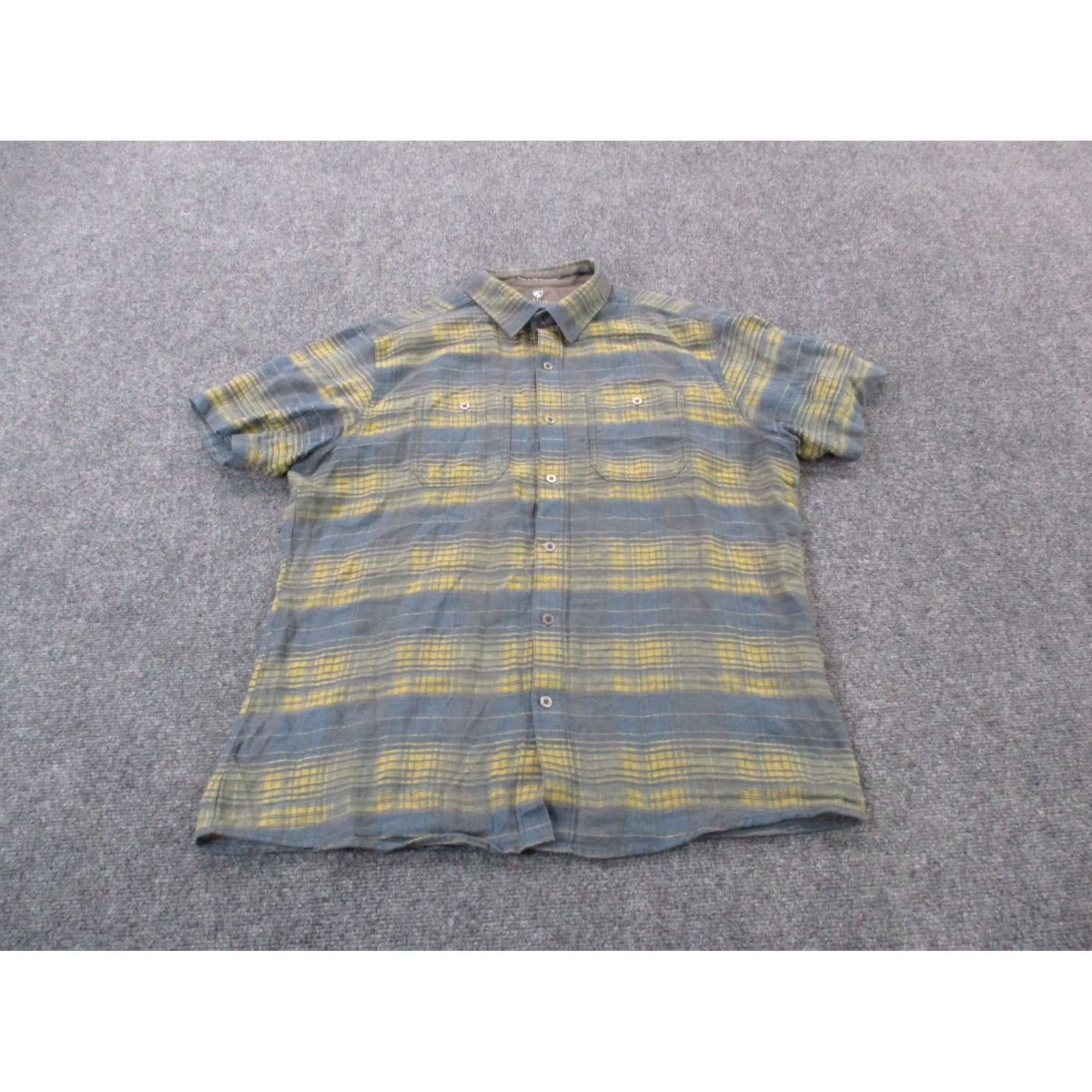 Vintage Kuhl Shirt Mens L Plaid Lightweight Linen Outdoors Work Western Country Size US L / EU 52-54 / 3 - 2 Thumbnail
