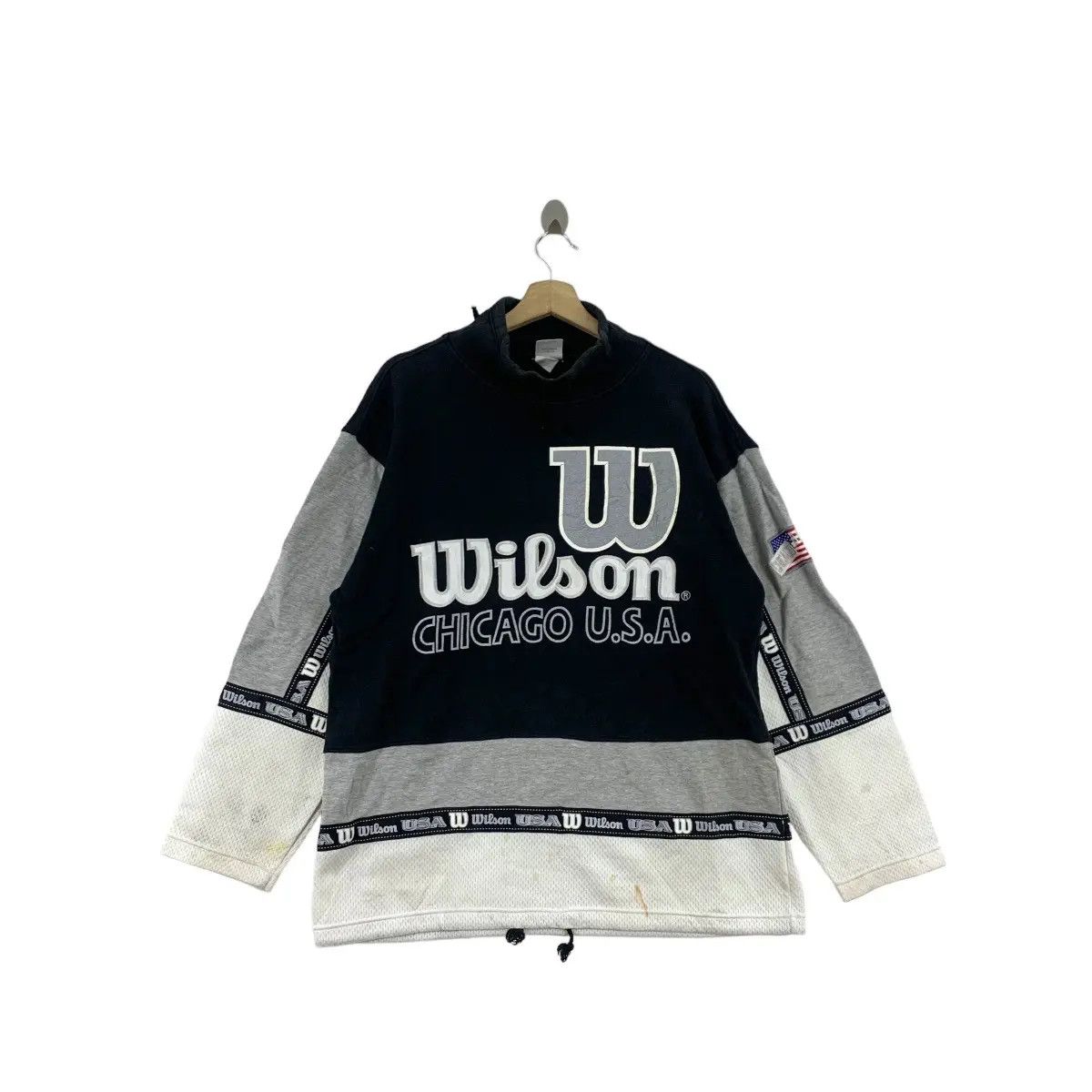 Vintage Vintage WILSON USA CHICAGO Team Sportswear Sweatshirt Size XL / US 12-14 / IT 48-50 - 1 Thumbnail