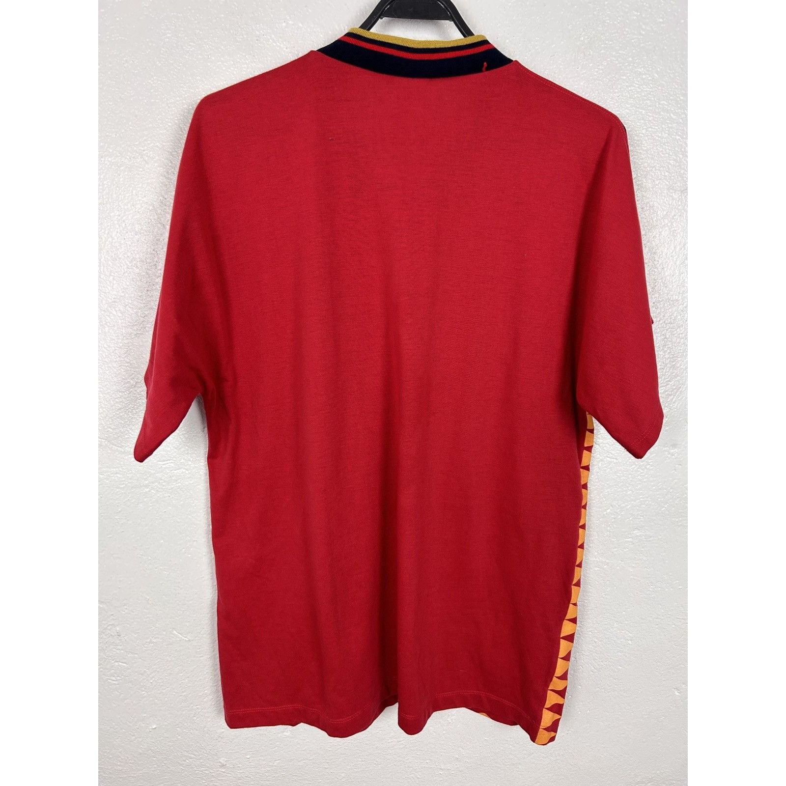 Adidas 90s Vintage 1994 Spain RSFF Home Kit V-Neck T-Shirt In Red Size US L / EU 52-54 / 3 - 8 Thumbnail