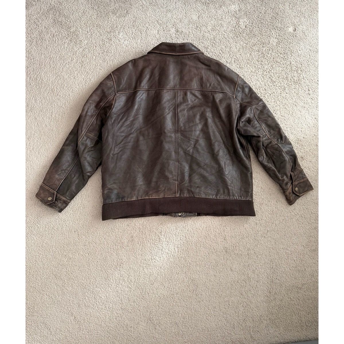 Cherokee VINTAGE CHEROKEE BROWN LEATHER BOMBER JACKET Size US XXL / EU 58 / 5 - 13 Thumbnail