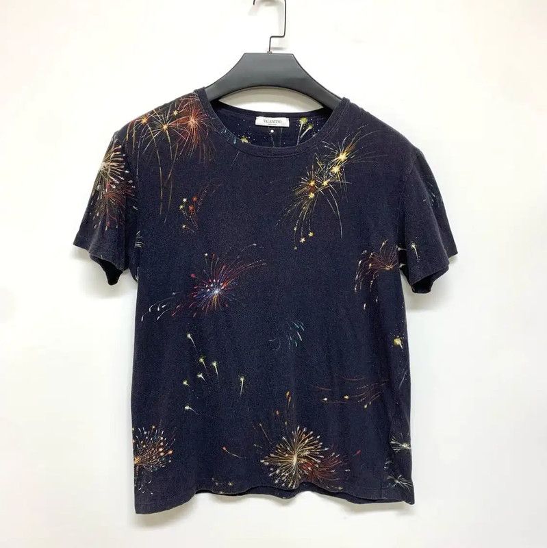Valentino Valentino Black Cotton Men's T-Shirt 0089 Size US M / EU 48-50 / 2 - 1 Thumbnail