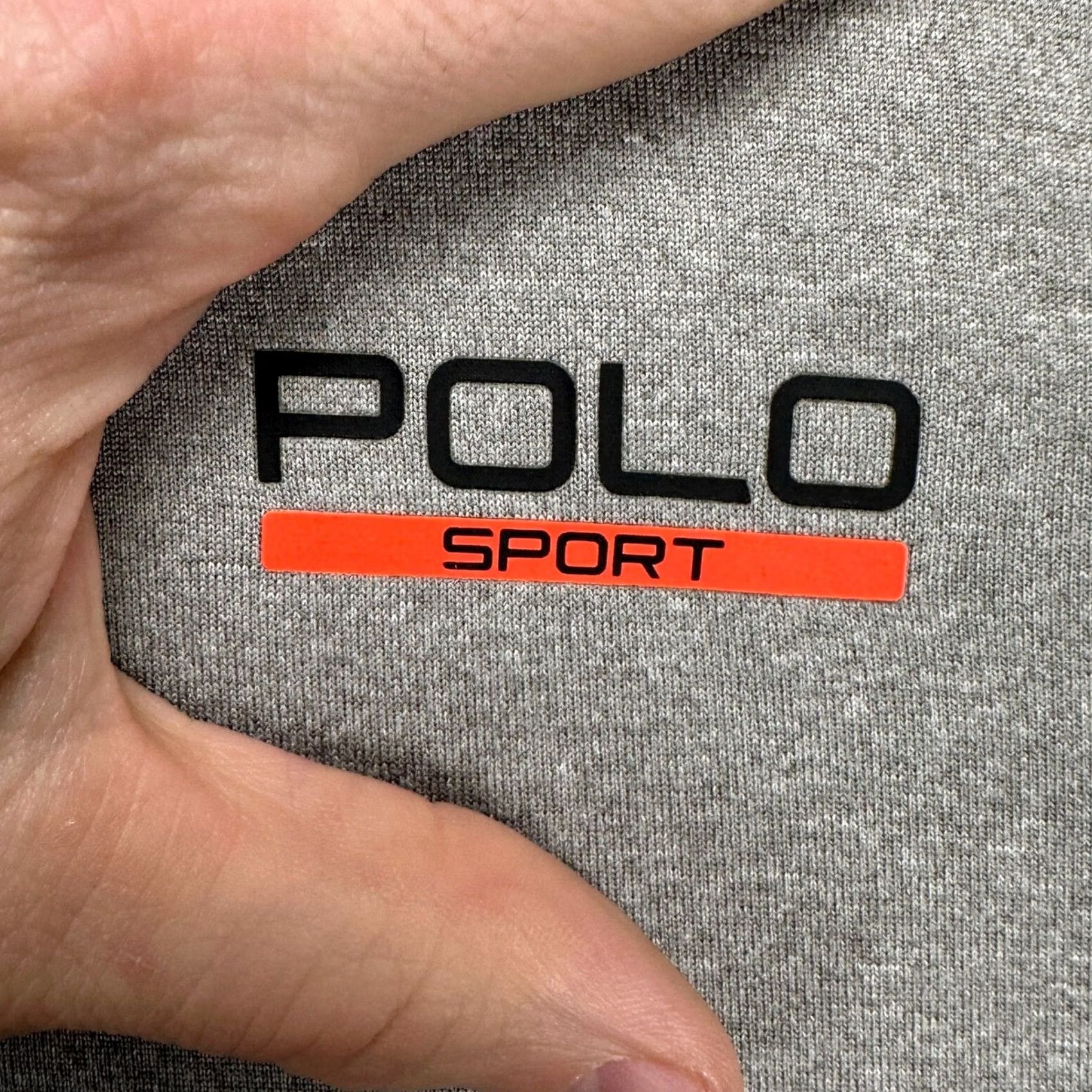 Polo Ralph Lauren Polo Sport Ralph Lauren Mens Pullover Shirt Large Grey Thermo Vent Quarter Zip Size US L / EU 52-54 / 3 - 6 Thumbnail