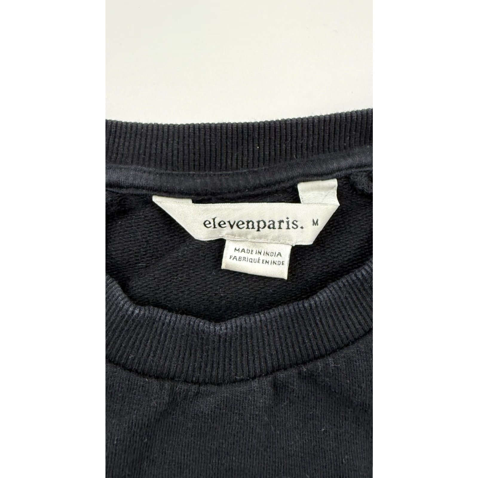Eleven Paris VINTAGE Elevenparis Sweatshirt Mens Medium Crewneck Pullover Black Striped Cotton Embroidered Logo Casual Size US M / EU 48-50 / 2 - 3 Thumbnail