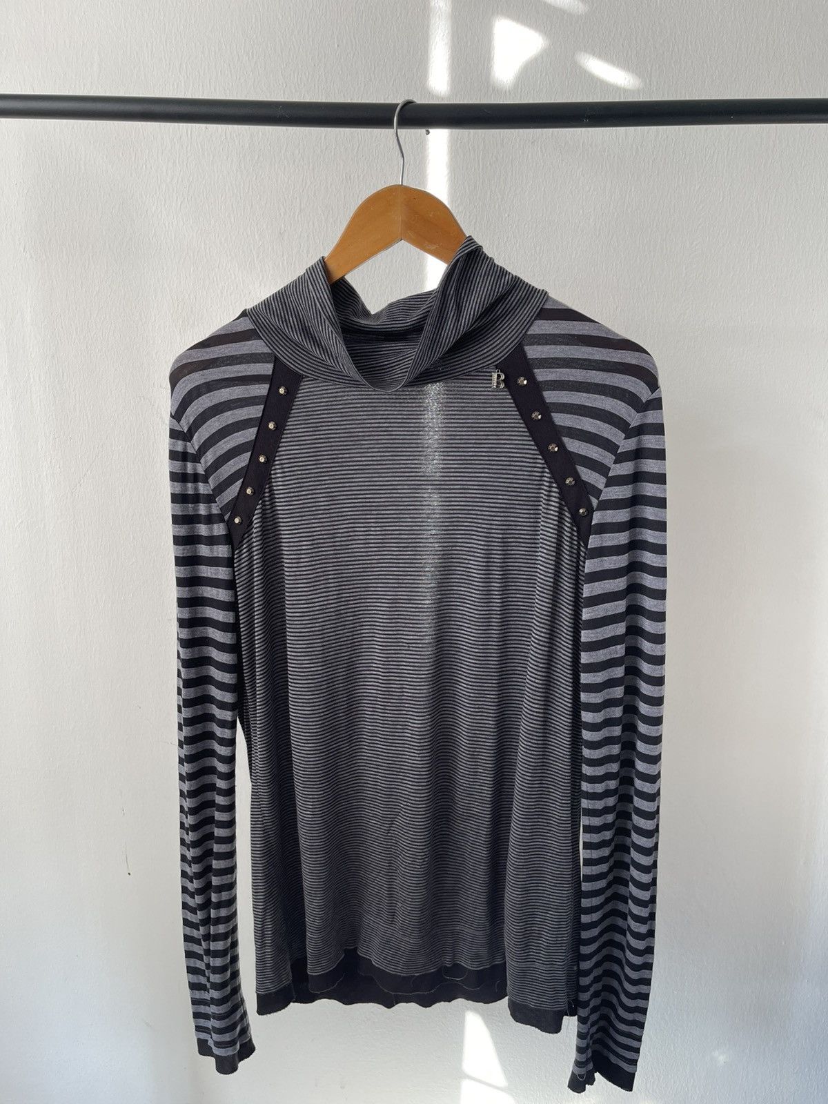Balmain Balmain Paris Stripe B Pendant with Stud Long Sleeve #99 Size US M / EU 48-50 / 2 - 4 Thumbnail
