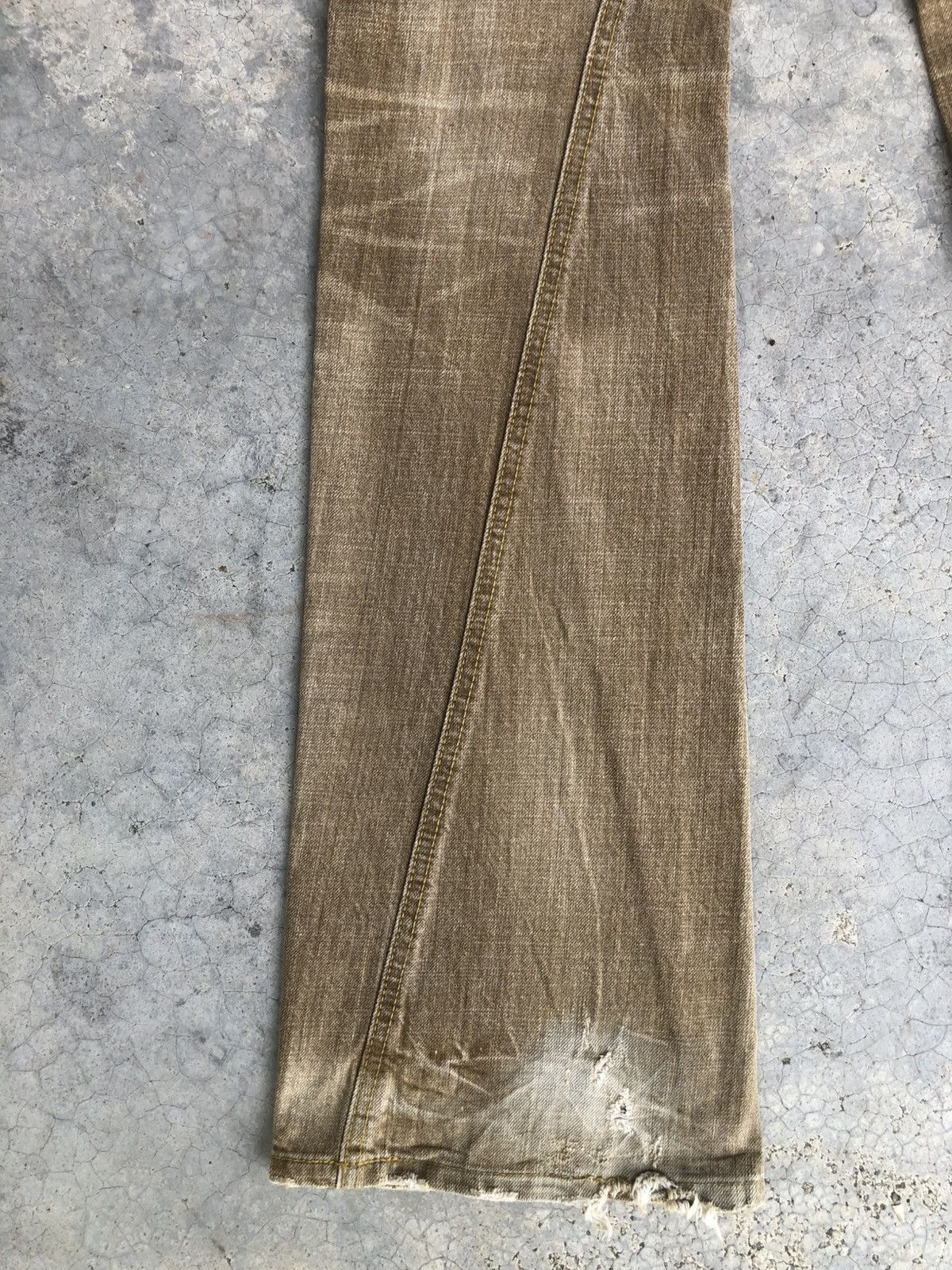 If Six Was Nine Japanese Lee Flared Jeans distressed Jeans Size US 30 / EU 46 - 11 Thumbnail