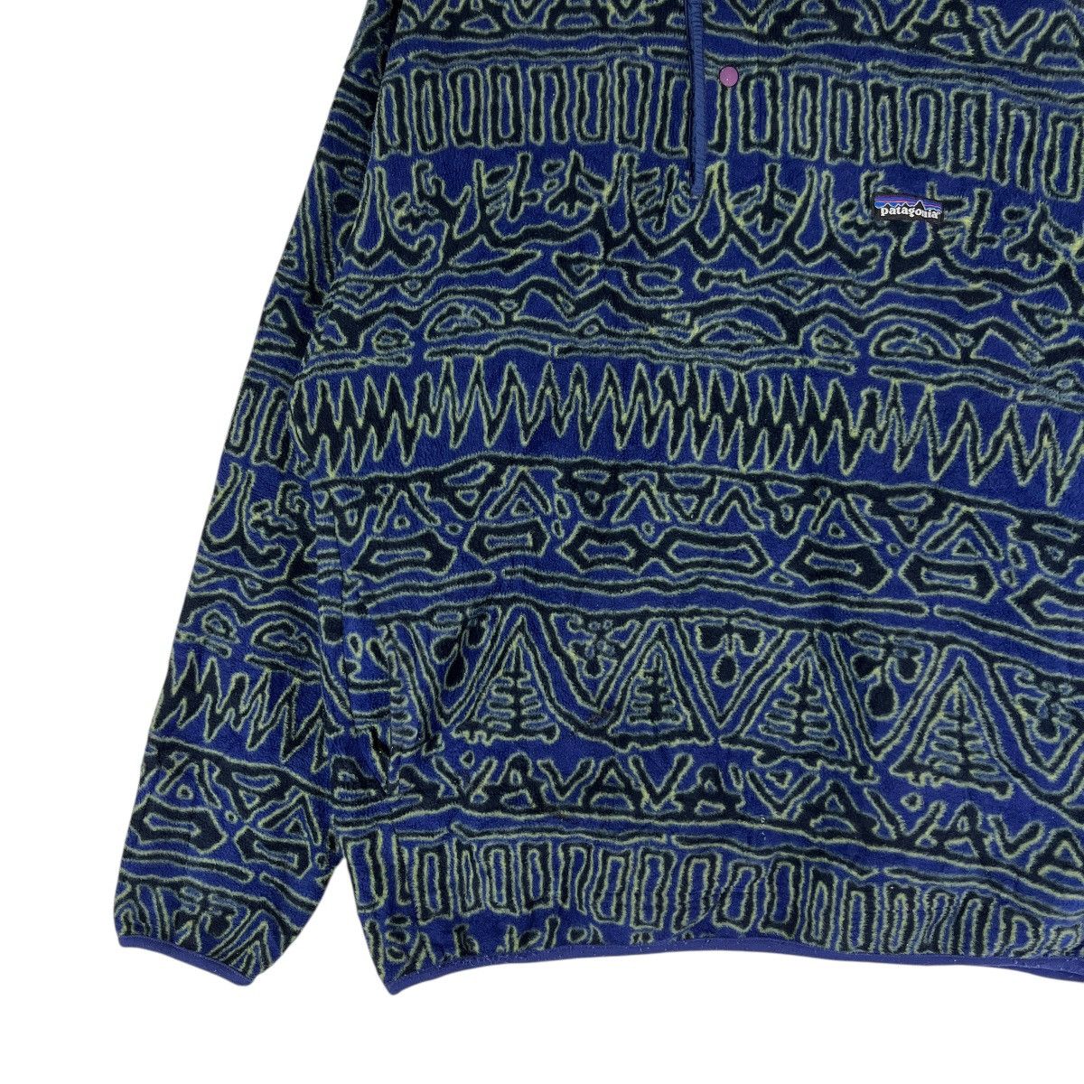 Patagonia 🔥 F1998 Patagonia Synchilla Primetive Printed Snap-T Fleece Size US L / EU 52-54 / 3 - 10 Thumbnail