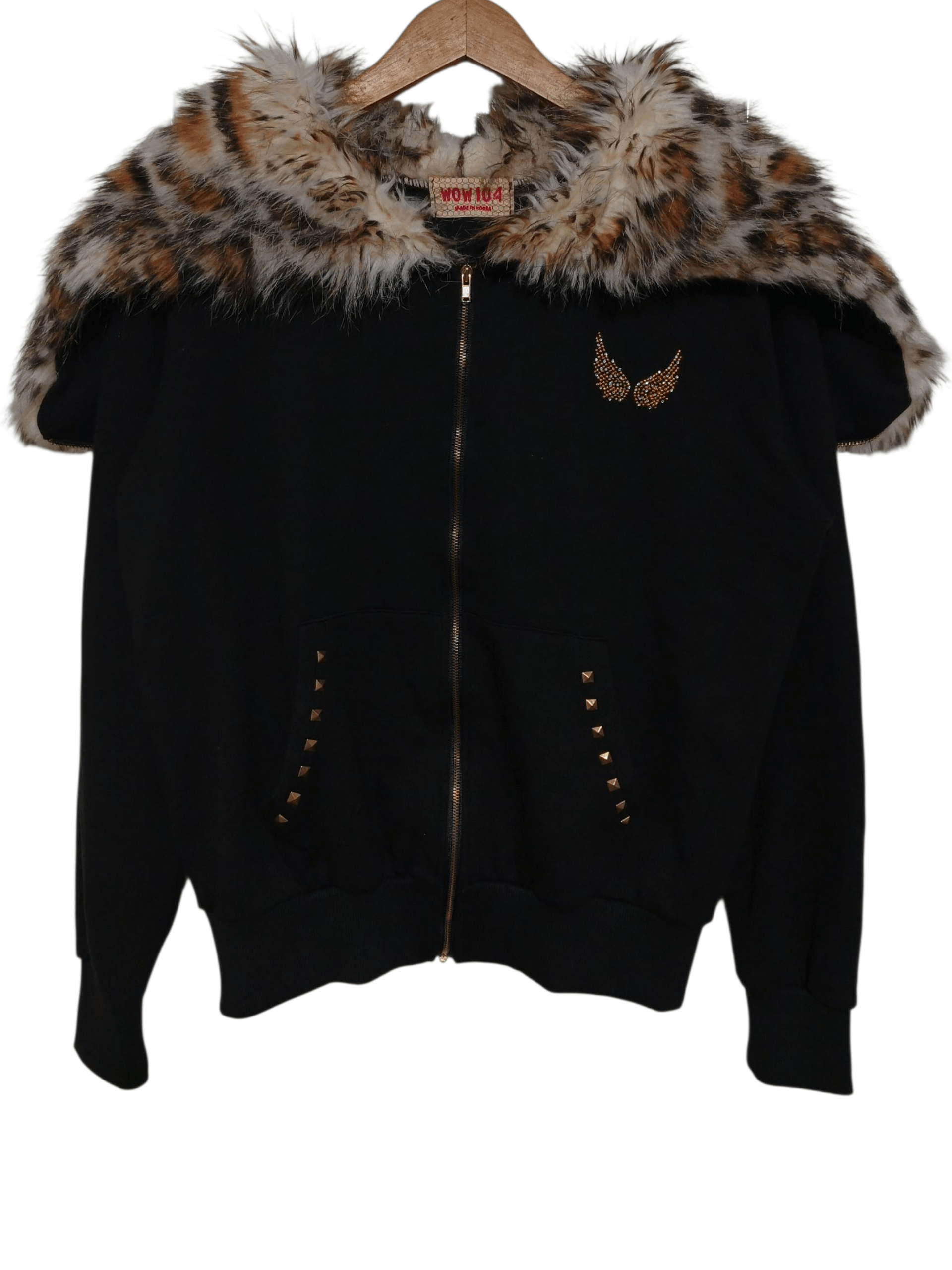 Japanese Brand Zip Hoodie Fur Leopard Size M / US 6-8 / IT 42-44 - 3 Thumbnail