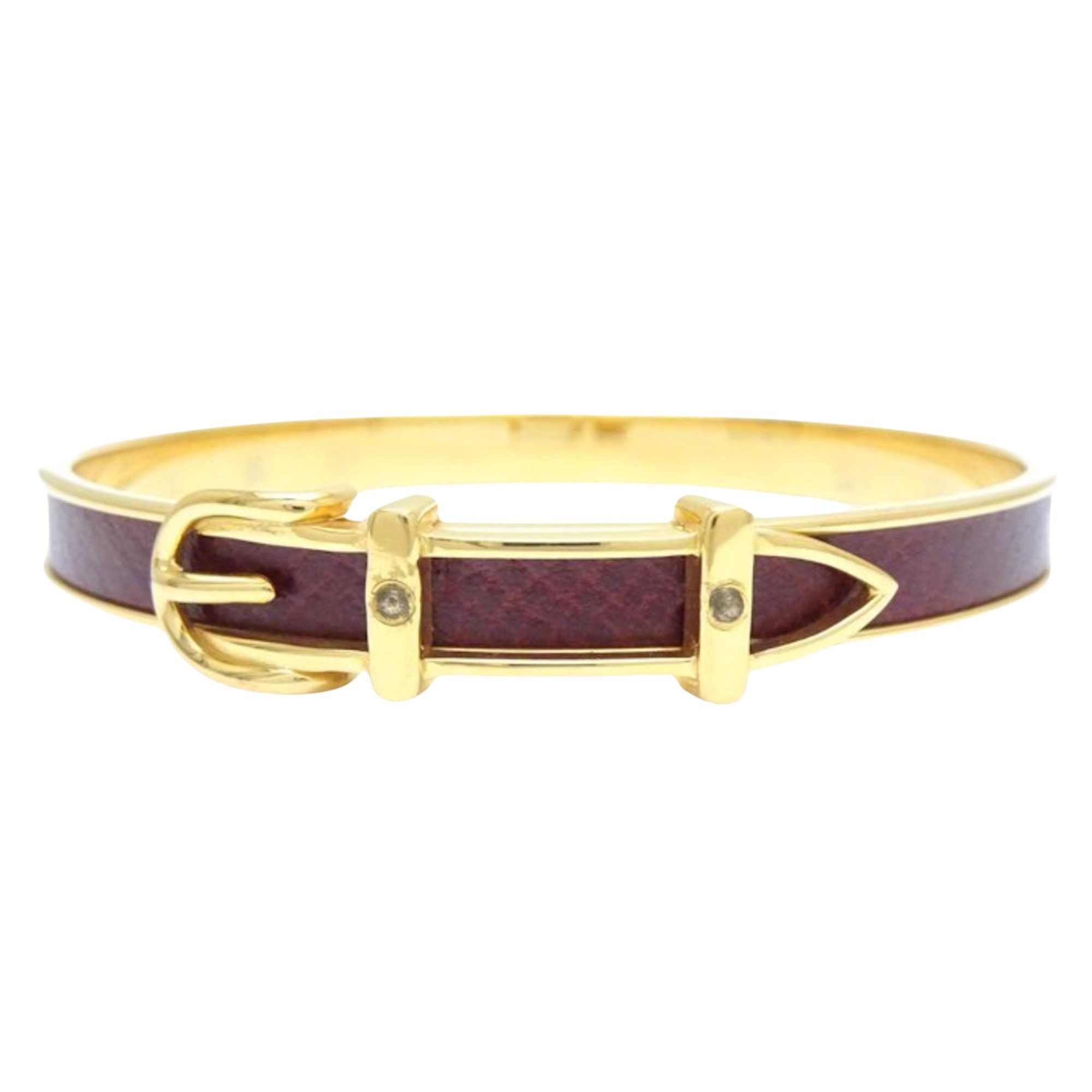 image of Hermes Bracelet in Burgundy, Women's