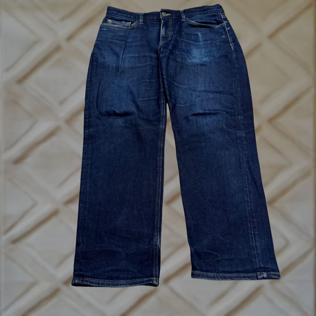 Banana Republic Banana Republic Traveler Straight Leg Denim Jeans Mens Dark Wash 34x30 Stretch Size US 34 / EU 50 - 1 Thumbnail