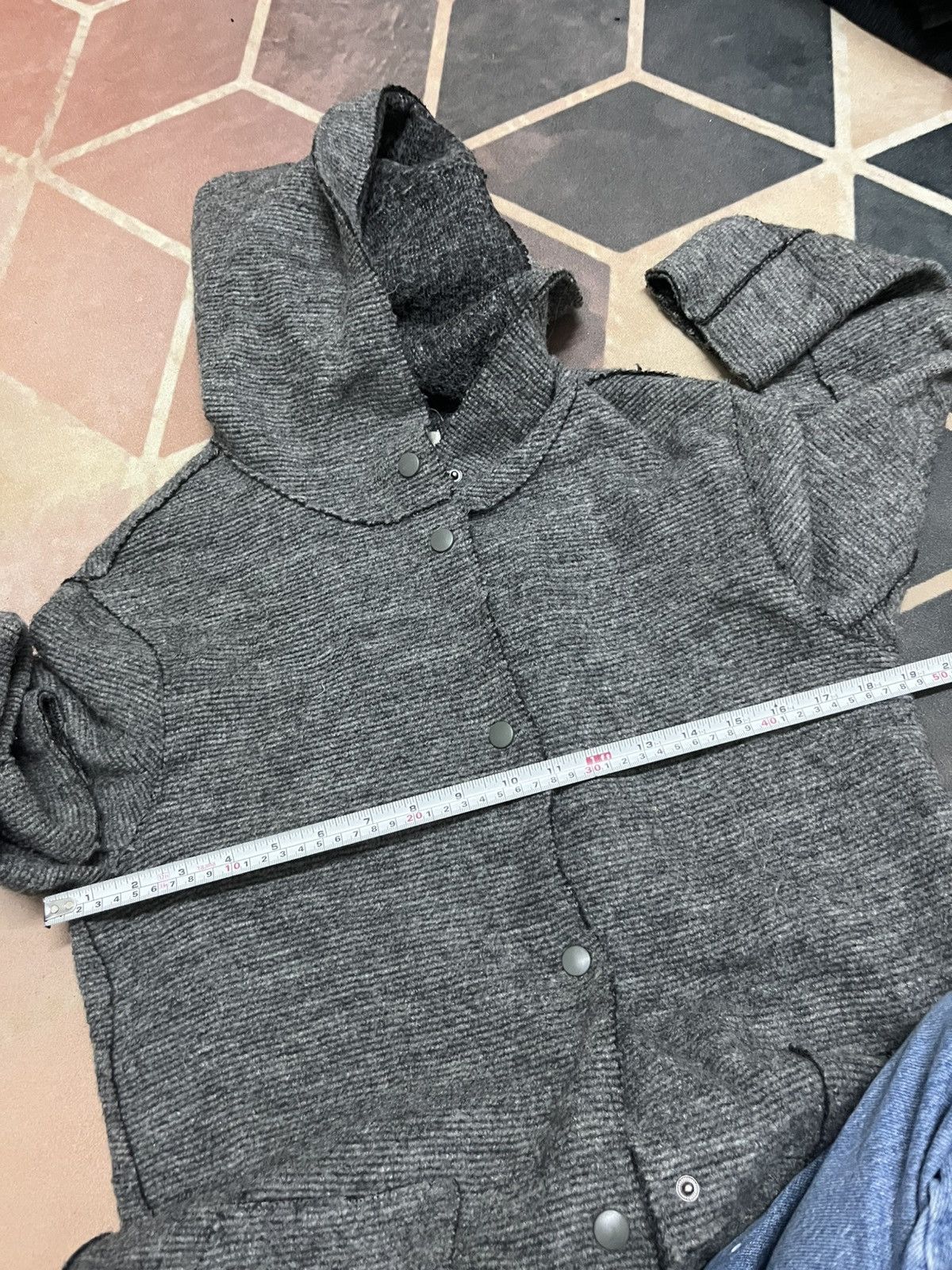 Zara 🔥Offer Me🔥 Zara Basic Wool RECONSTRUCTED Patched Pockets Size XS / US 0-2 / IT 36-38 - 12 Thumbnail
