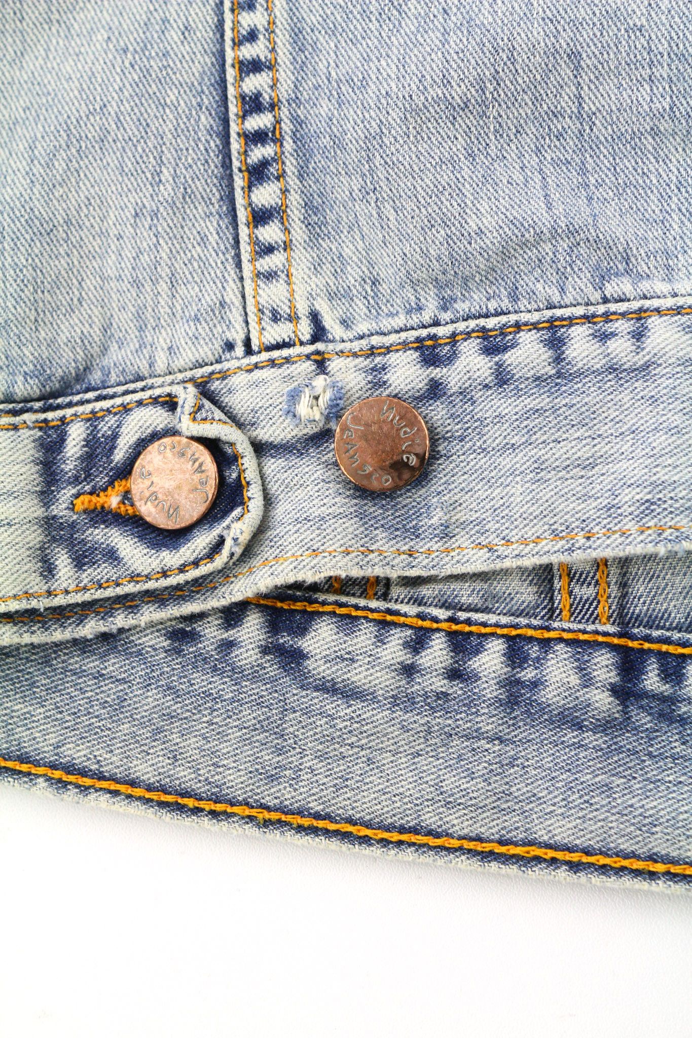 Nudie Jeans TERRY S Bleach Blue Denim Jacket 88973 Size US S / EU 44-46 / 1 - 8 Thumbnail