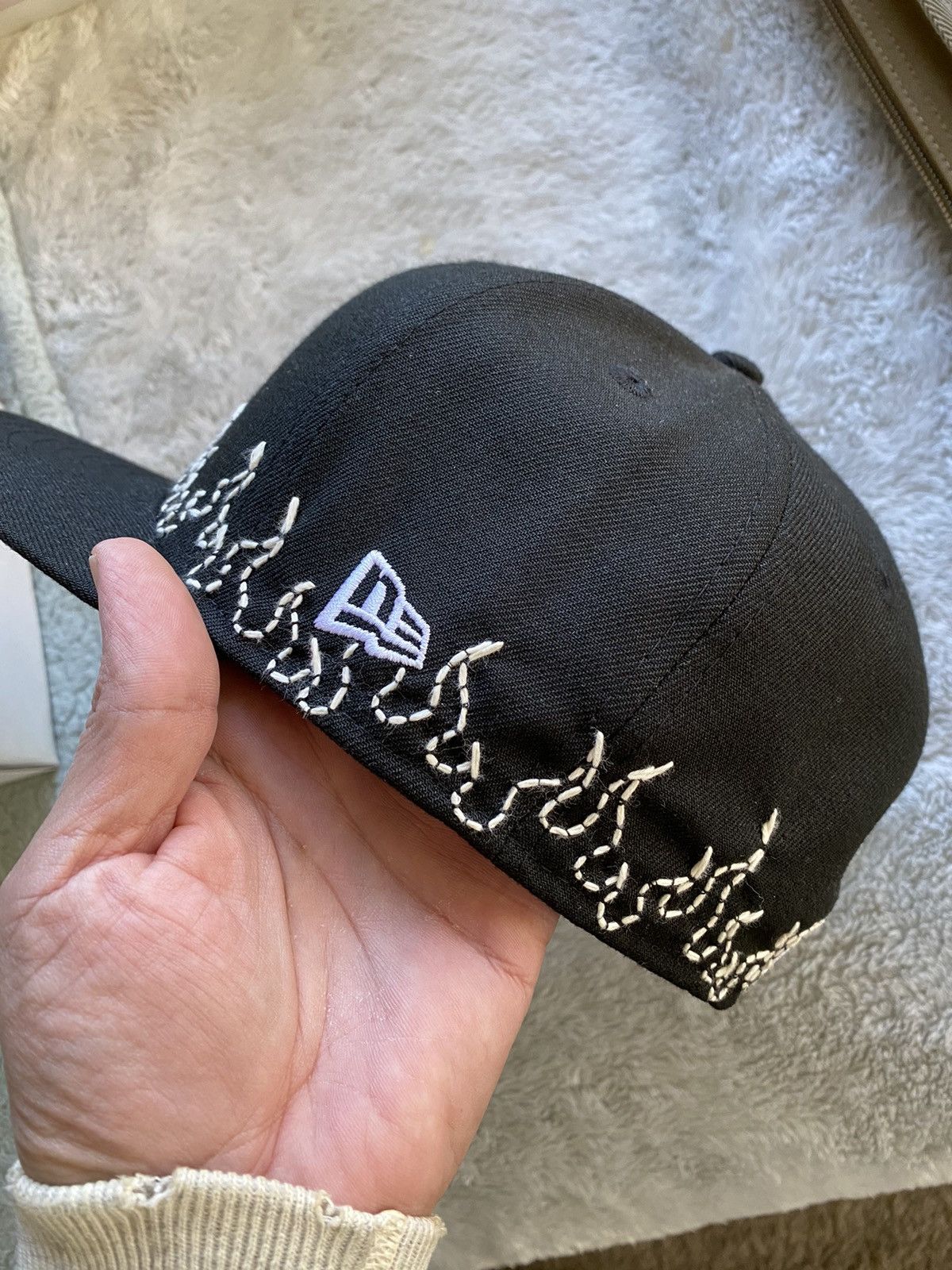 New Era New Era x Loso NYC Chicago white Sox flames fitted hat 7 1/4 Size ONE SIZE - 4 Thumbnail
