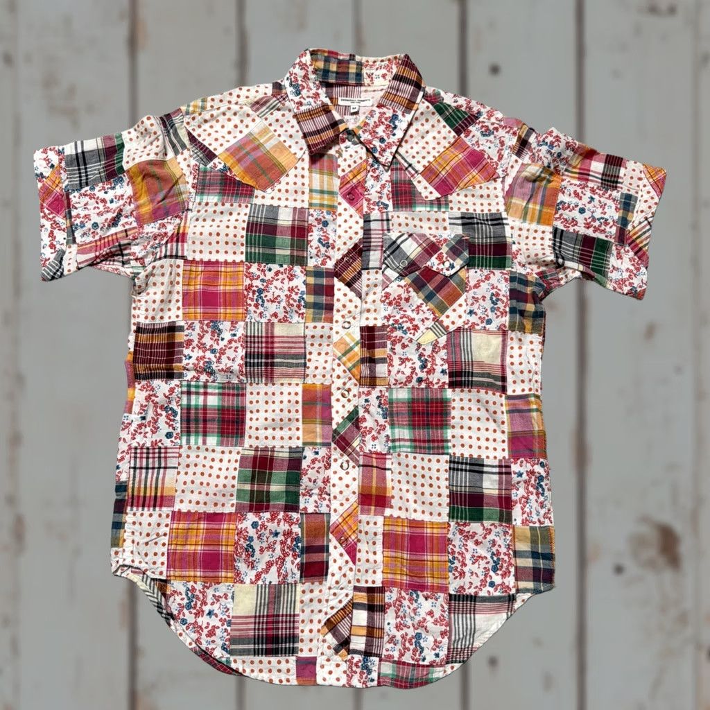 Engineered Garments Engineered Garments Patchwork Button Shirt M - Multicolor Western Style Size US M / EU 48-50 / 2 - 1 Thumbnail