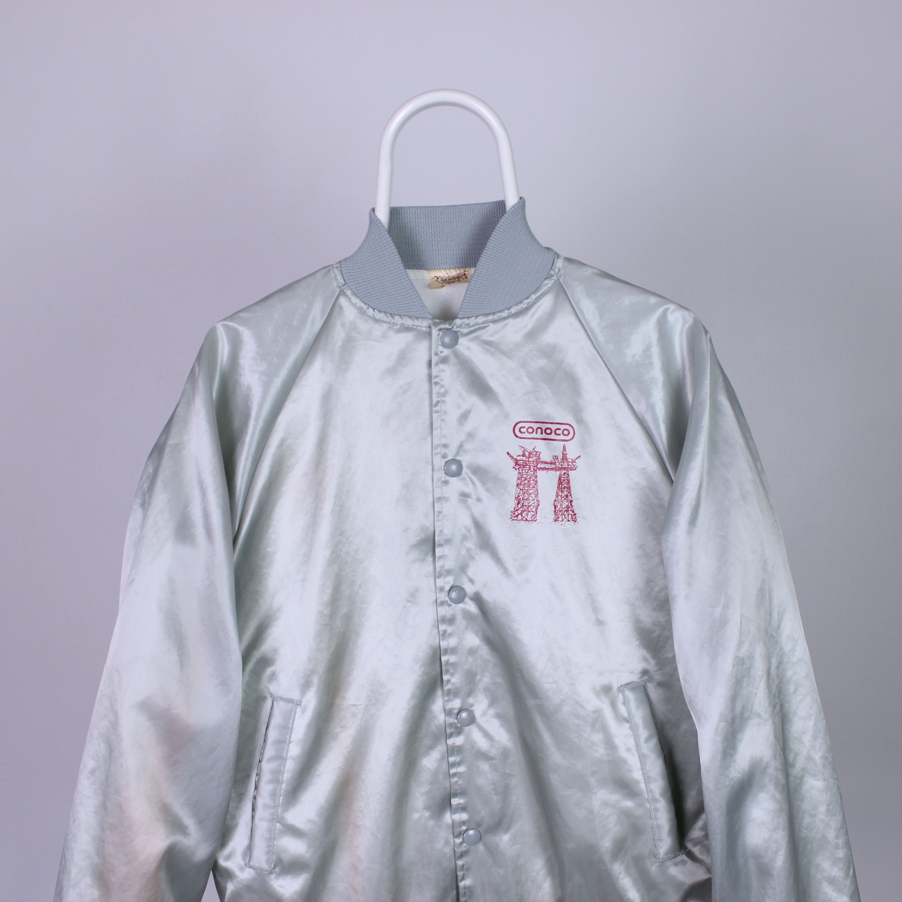Vintage Conoco light jacket made in USA jacket rarity 80 90s Size US M / EU 48-50 / 2 - 11 Thumbnail