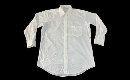 image of 90's Im Issey Miyake Plain Minimalist Single Pocket Shirt in White, Men's (Size Large)
