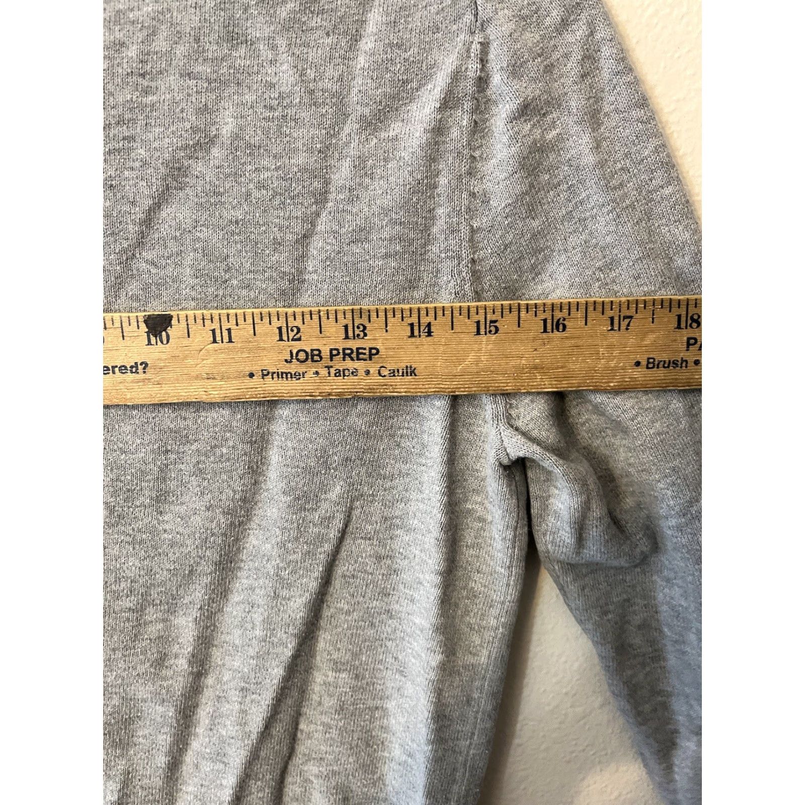 Gap VINTAGE Gap Gray Ruffle Collar Henley Long Sleeve Blouse Women Medium Size M / US 6-8 / IT 42-44 - 5 Thumbnail