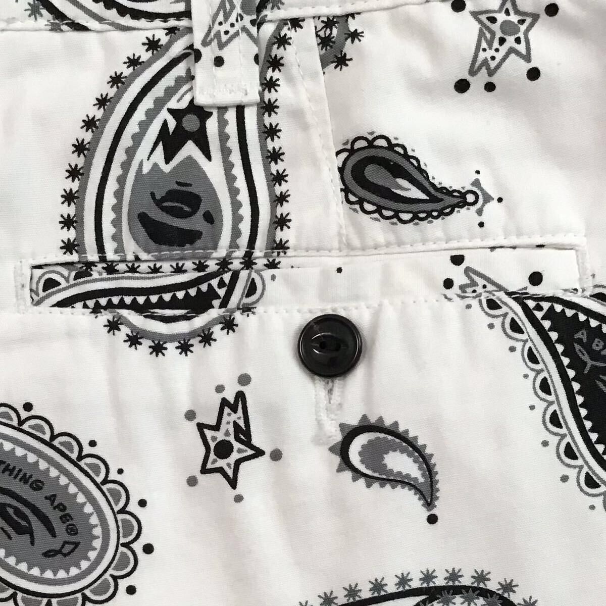 Bape × Nigo BAPE APE FACE Paisley pattern shorts a bathing ape ★size S Size US 30 / EU 46 - 4 Thumbnail