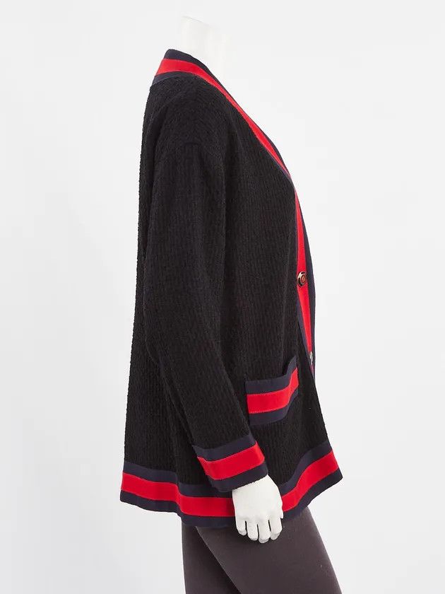Gucci Gucci Tweed Contrast Stripe Oversized Cardigan Size US S / EU 44-46 / 1 - 4 Thumbnail