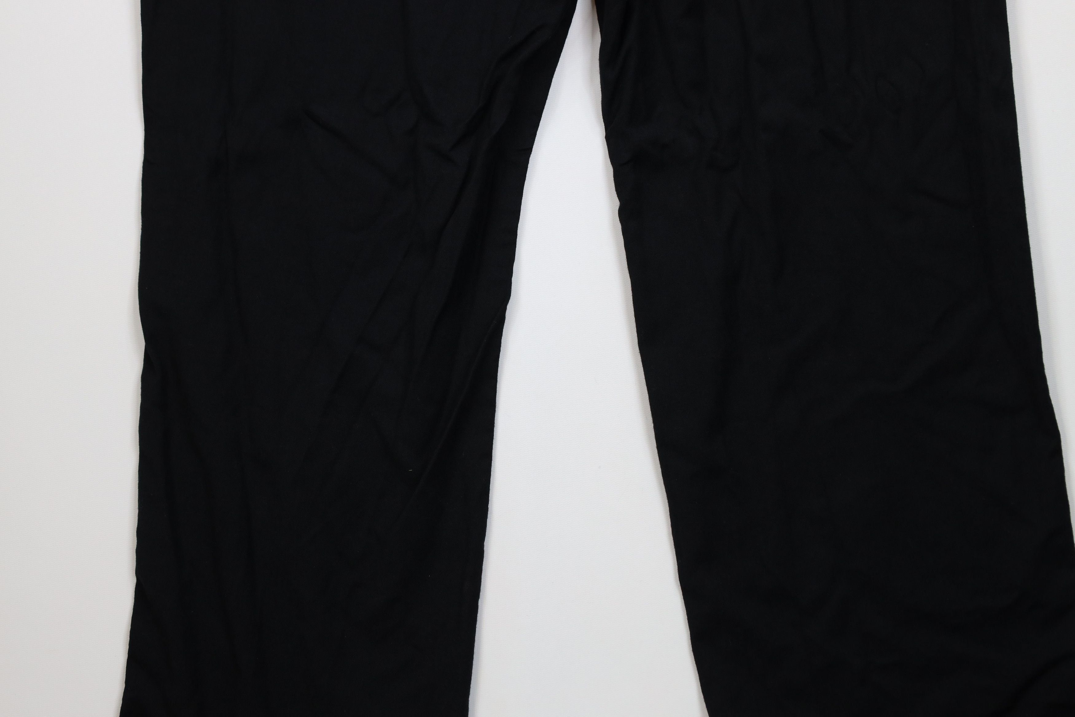 Lands' End Vintage 90s Lands End Wide Leg Chino Pants Wool Black USA Size US 34 / EU 50 - 13 Thumbnail