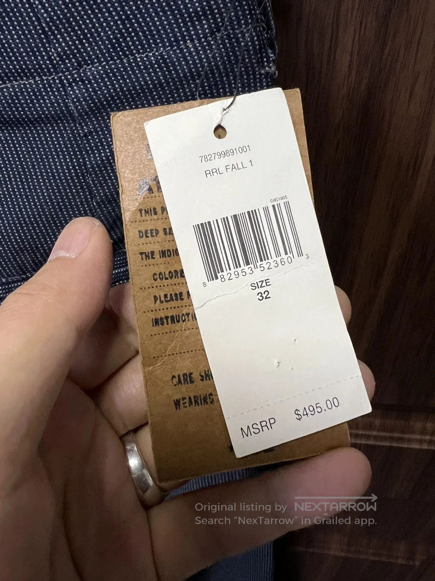 RRL Ralph Lauren RRL Blue Dyed Military Pants Wabash. Size US 32 / EU 48 - 7 Thumbnail