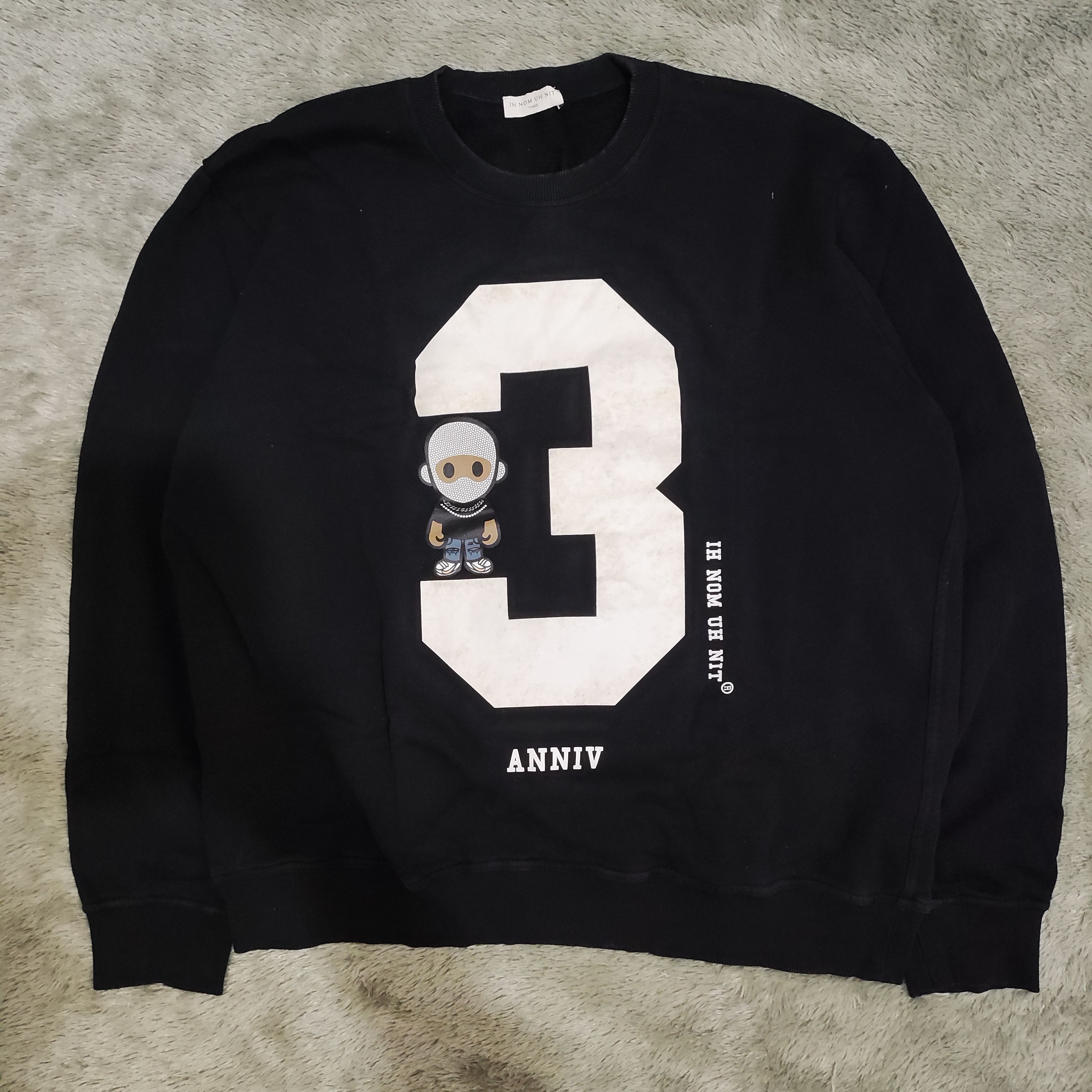 image of Ih Nom Uh Nit Anniv Crewneck in Black, Men's (Size XL)