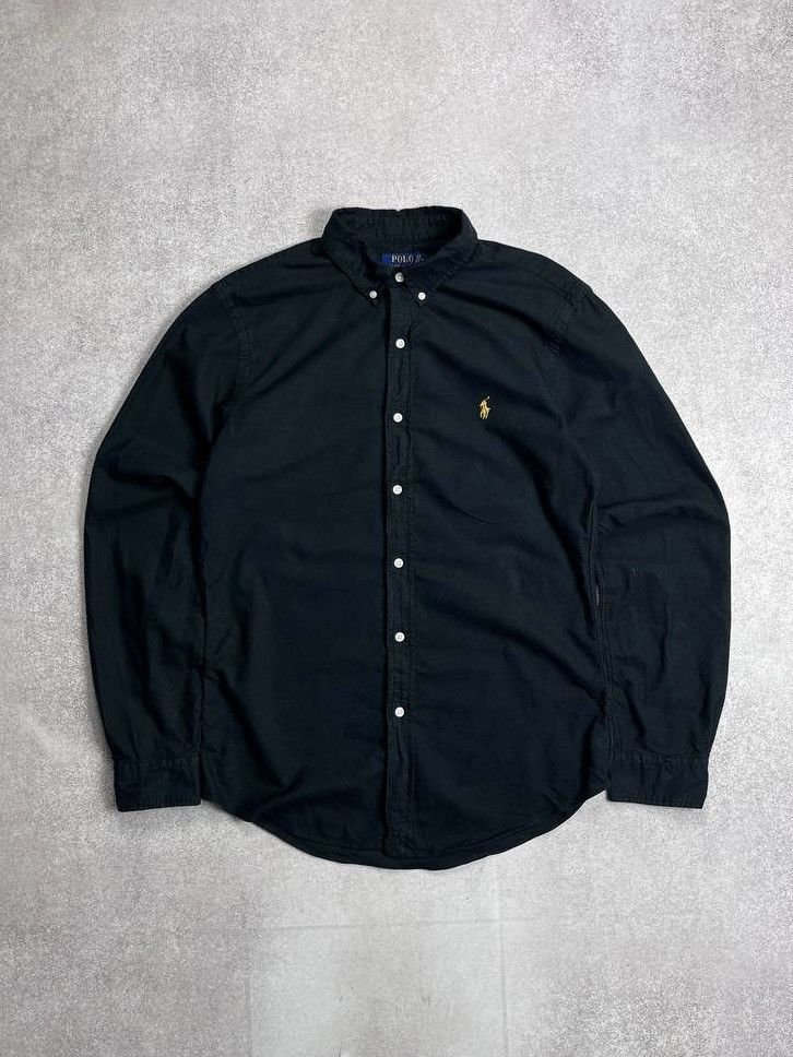 Polo Ralph Lauren × Vintage Vintage Polo Ralph Lauren Black Shirt M Size US M / EU 48-50 / 2 - 1 Thumbnail