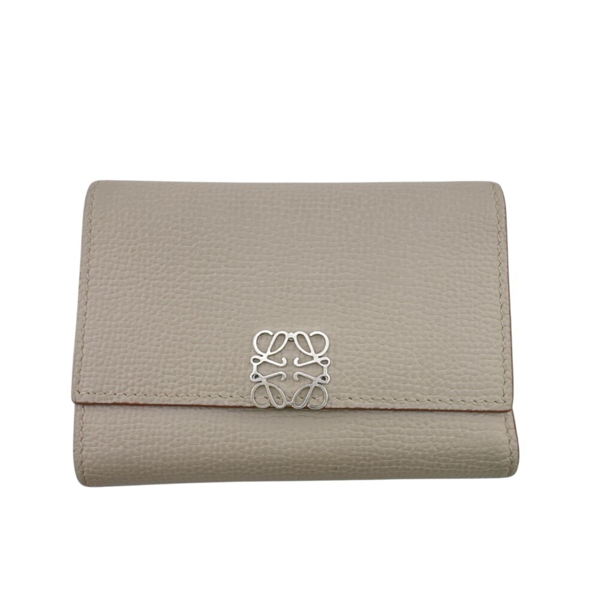 Loewe LOEWE Vertical Wallet Small Compact Anagram Tri-fold White Size ONE SIZE - 1 Thumbnail