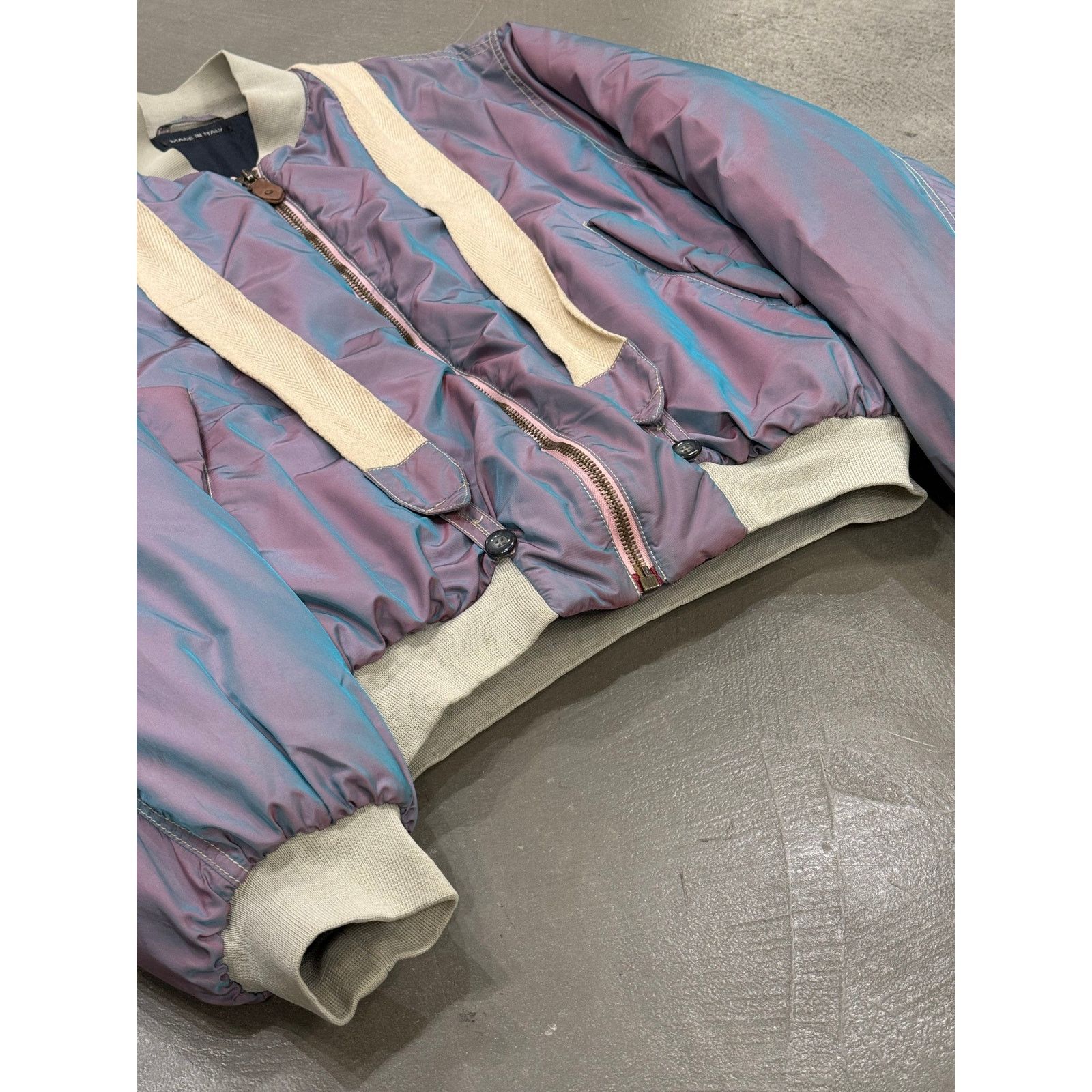 Giorgio Armani A/W1993 Emporio Armani iridescent oversized bomber jacket Size US M / EU 48-50 / 2 - 3 Thumbnail