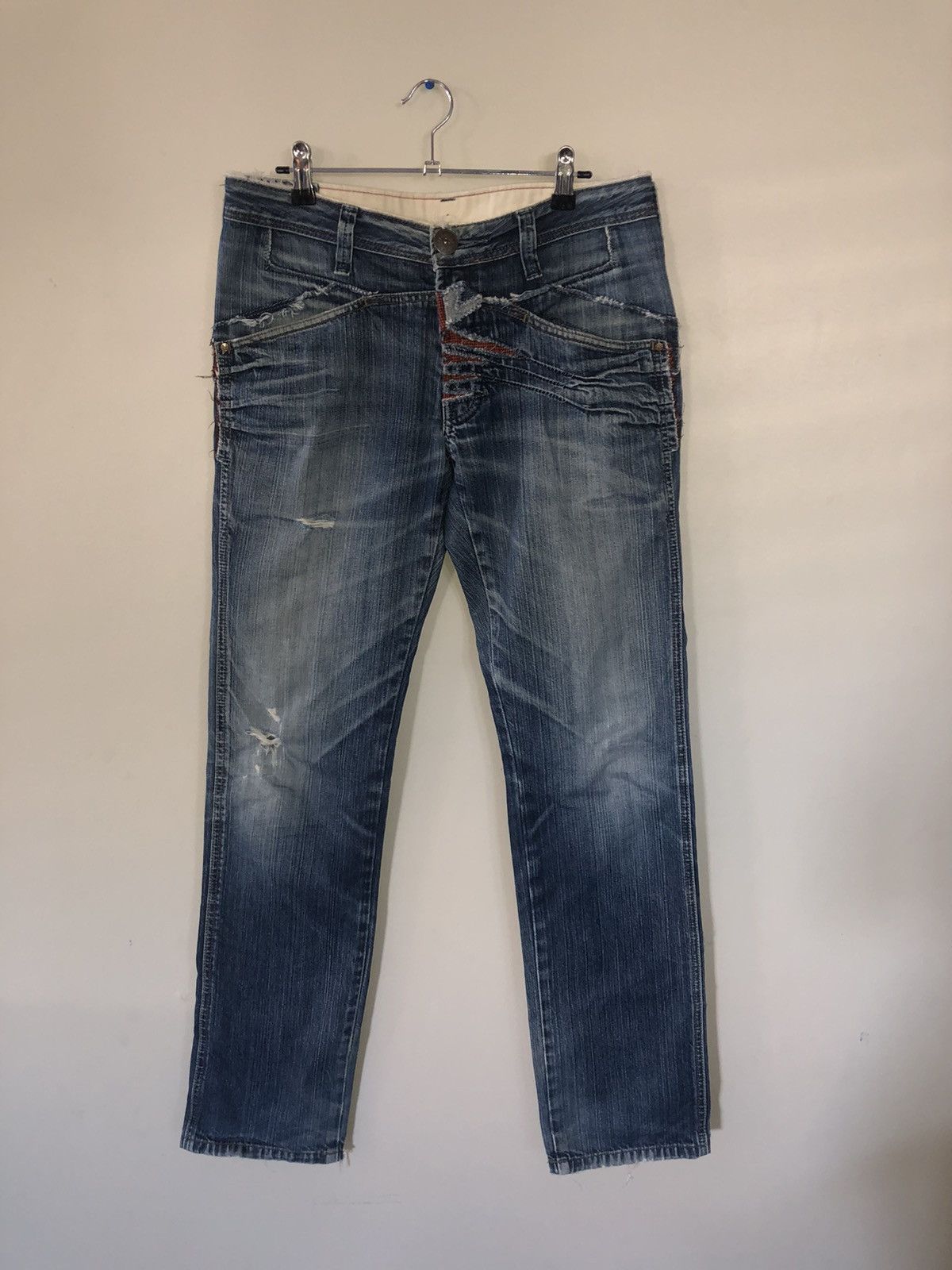 Marithe + Francois Girbaud Marithe Francois Girbaud scratch jeans Size US 32 / EU 48 - 1 Thumbnail
