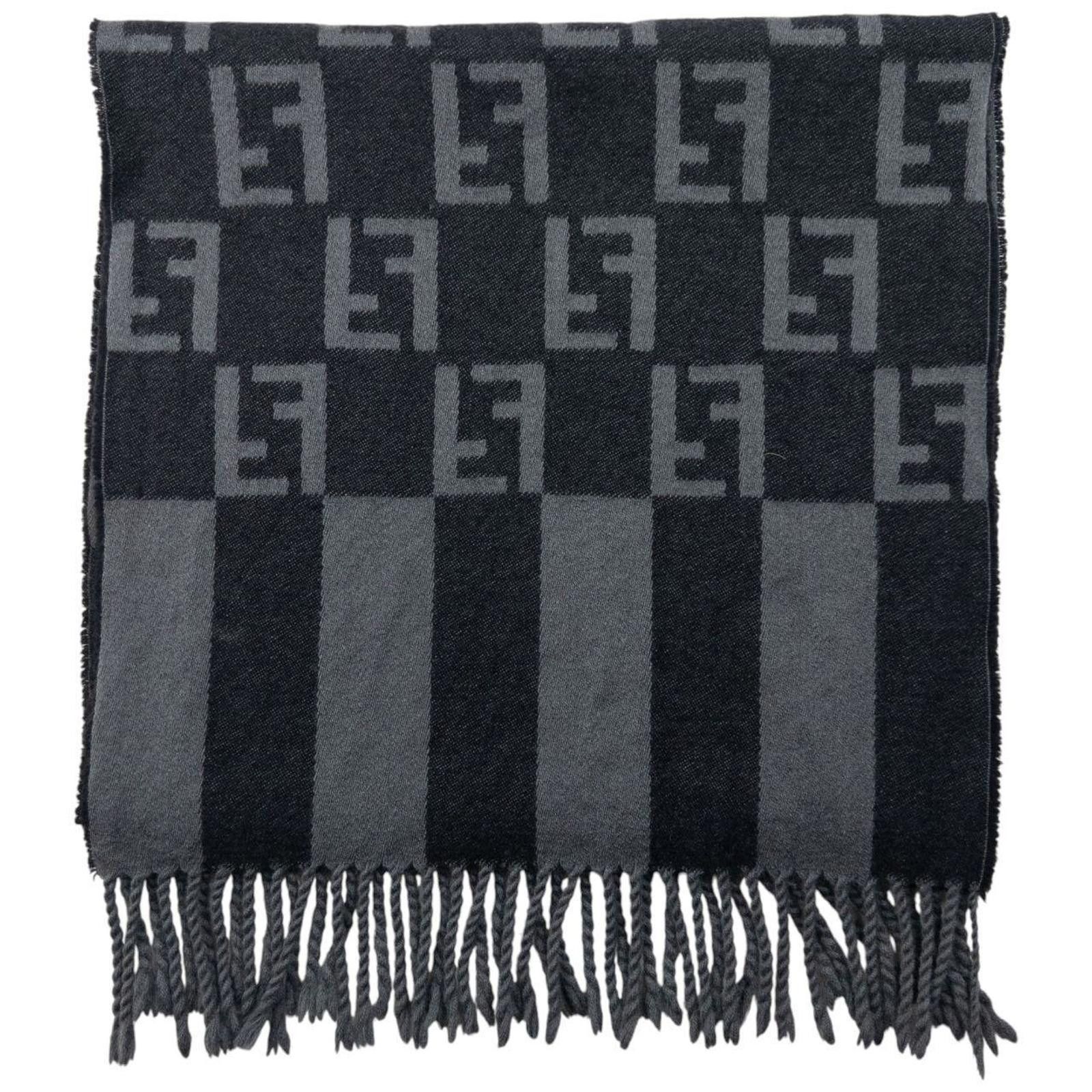 Fendi Vintage Fendi Monogram Wool Tassel Scarf Size ONE SIZE - 2 Thumbnail