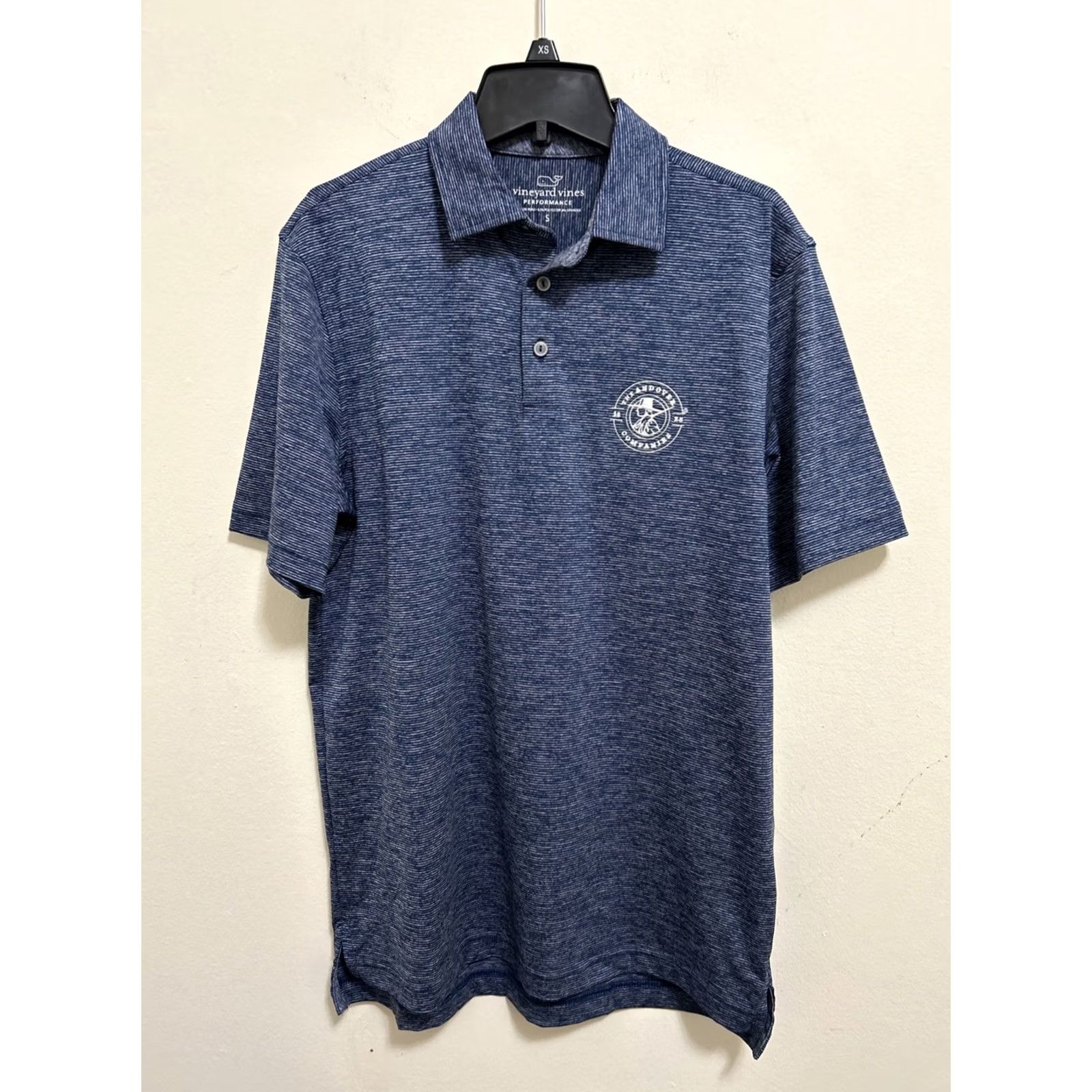 Vineyard Vines VINEYARD VINES Polo Shirt Men Small Blue Striped Short Sleeve Golf Performance Casual Activewear Size US S / EU 44-46 / 1 - 2 Thumbnail
