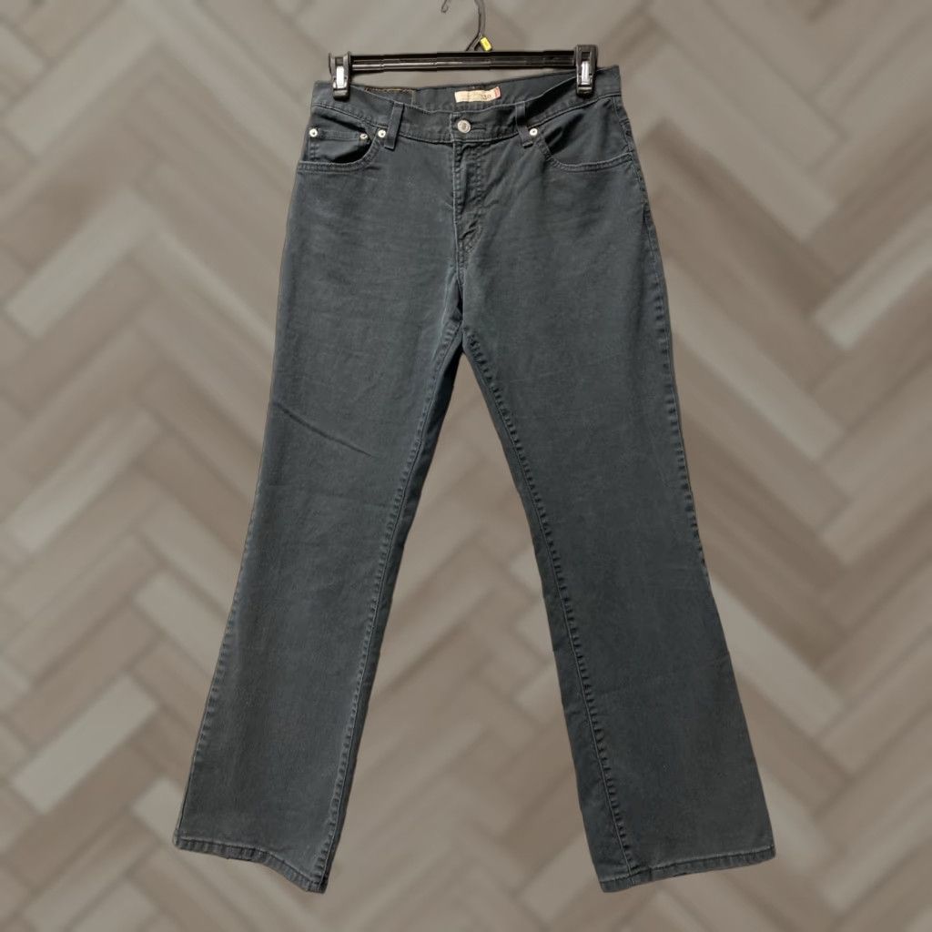 Levi's VINTAGE Levi's 550 Jeans Womens 10 M Faded Black Bootcut Denim 5-Pocket Zip Mid Rise Slim Size 32" / US 10 / IT 46 - 1 Thumbnail