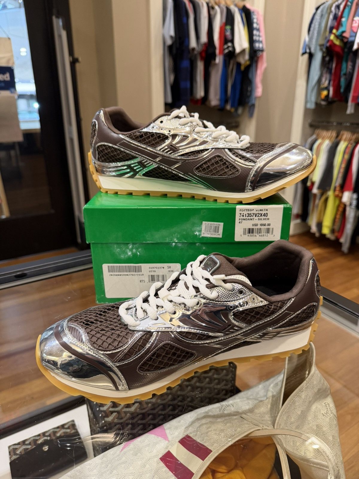 Bottega Veneta Bottega Veneta Orbit Sneaker - Mocha Silver Size US 14 / EU 47 - 3 Thumbnail