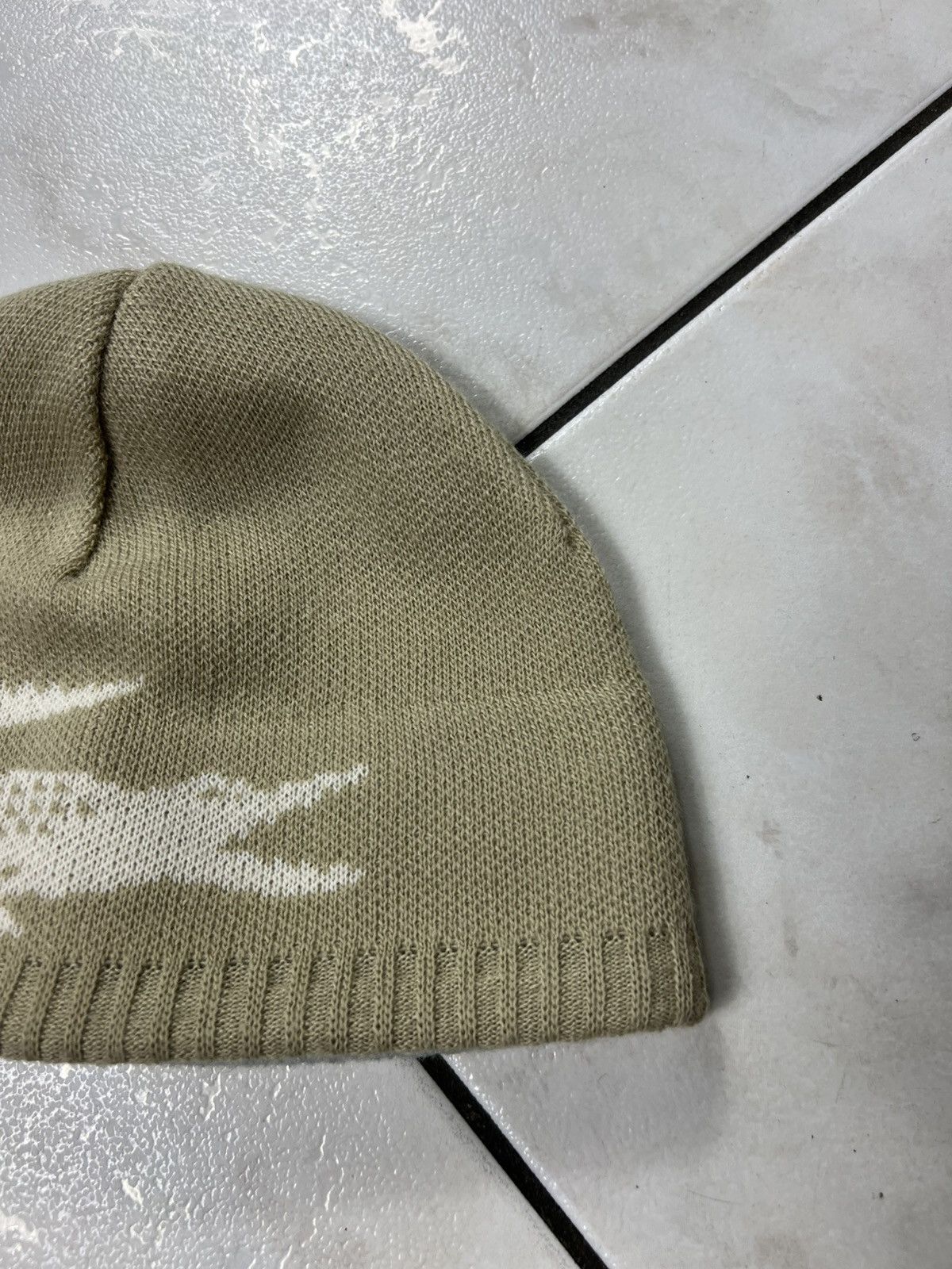 Lacoste Vintage Lacoste y2k big logo crocodile knit beanie hat drill Size ONE SIZE - 4 Thumbnail