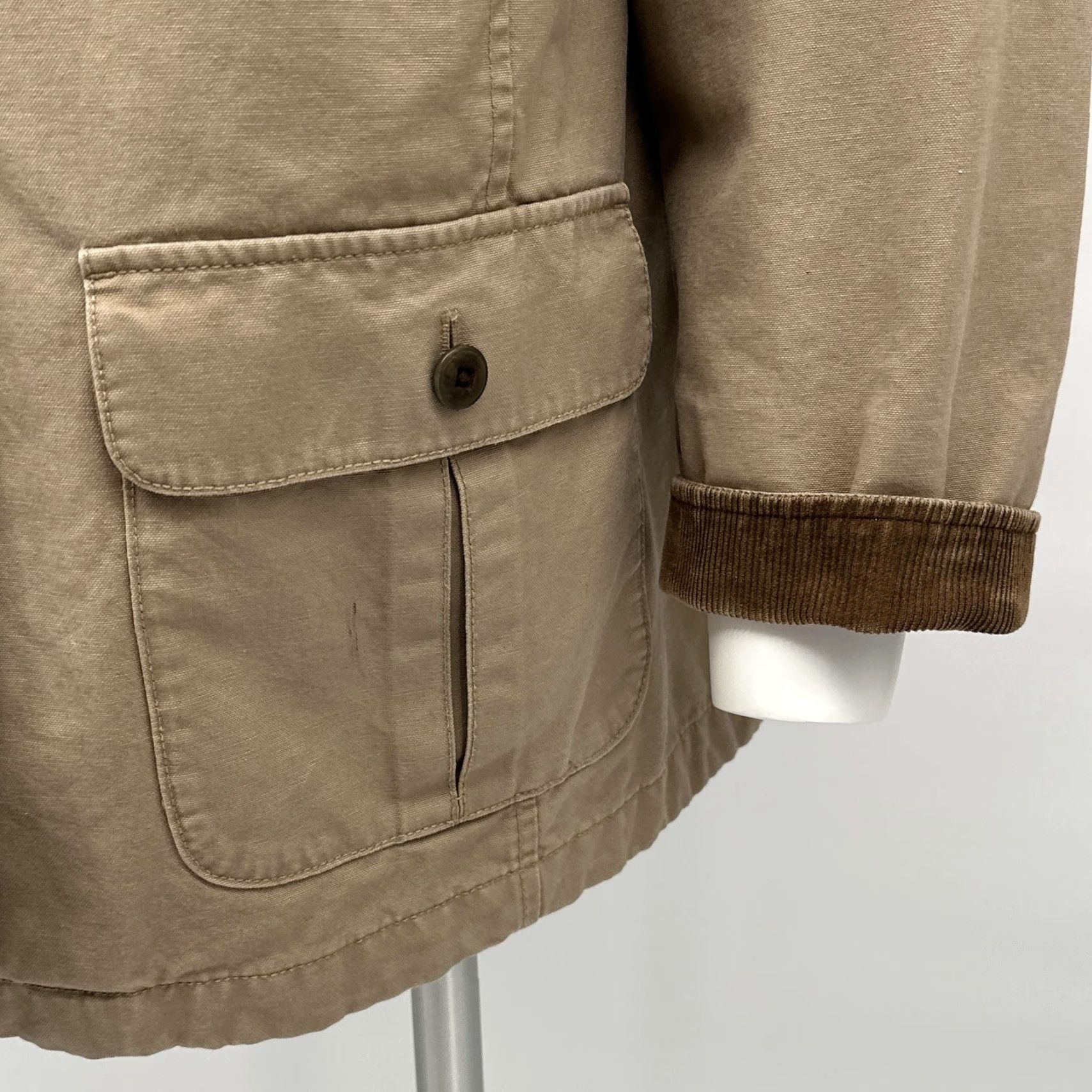 Vintage VINTAGE L.L.Bean Jacket Mens XL Khaki Barn Coat Canvas Field Lined Coat Size US XL / EU 56 / 4 - 6 Thumbnail